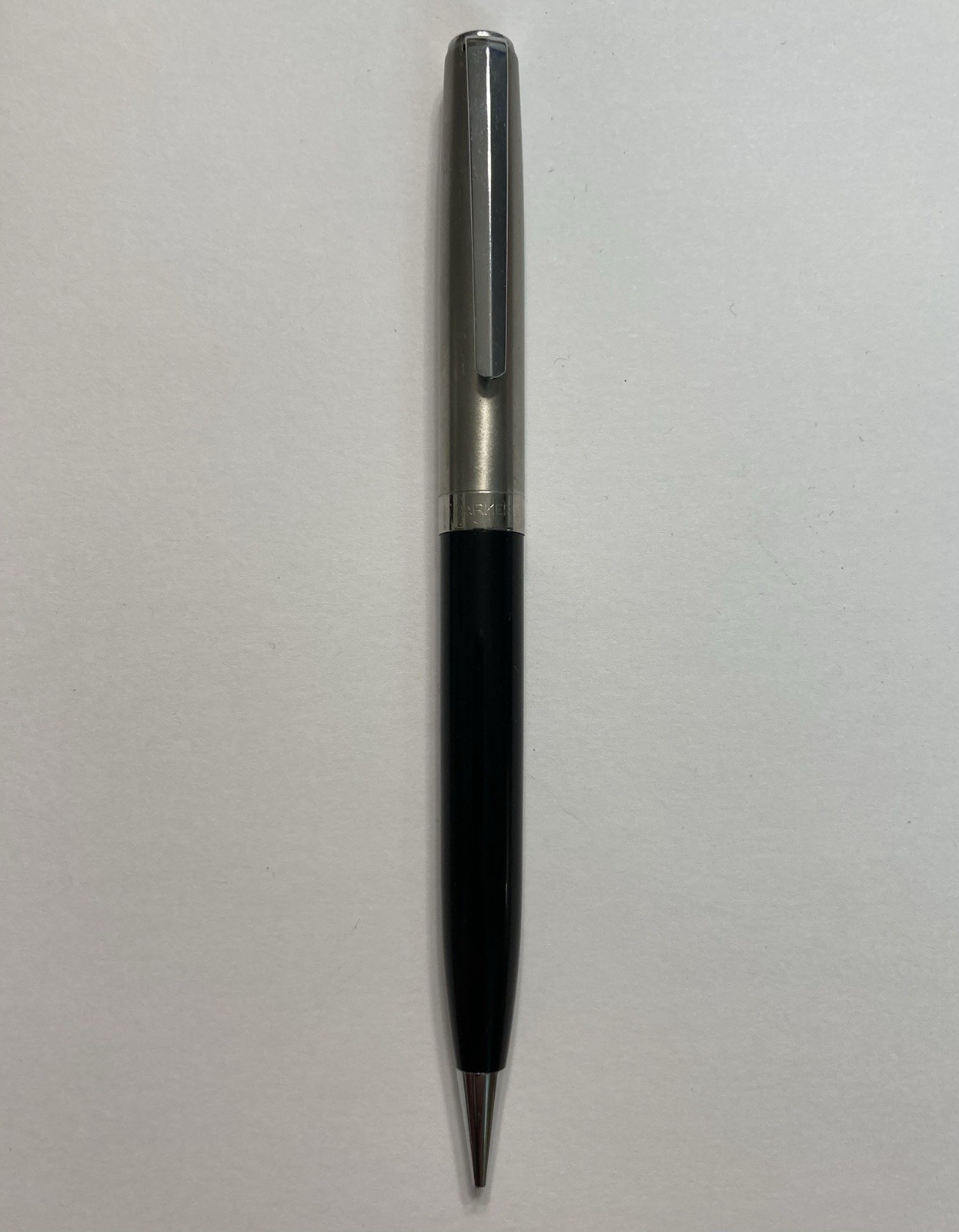 VINTAGE 1970s PARKER MECHANICAL PROPELLING PENCIL BLACK BODY CHROME WORKS