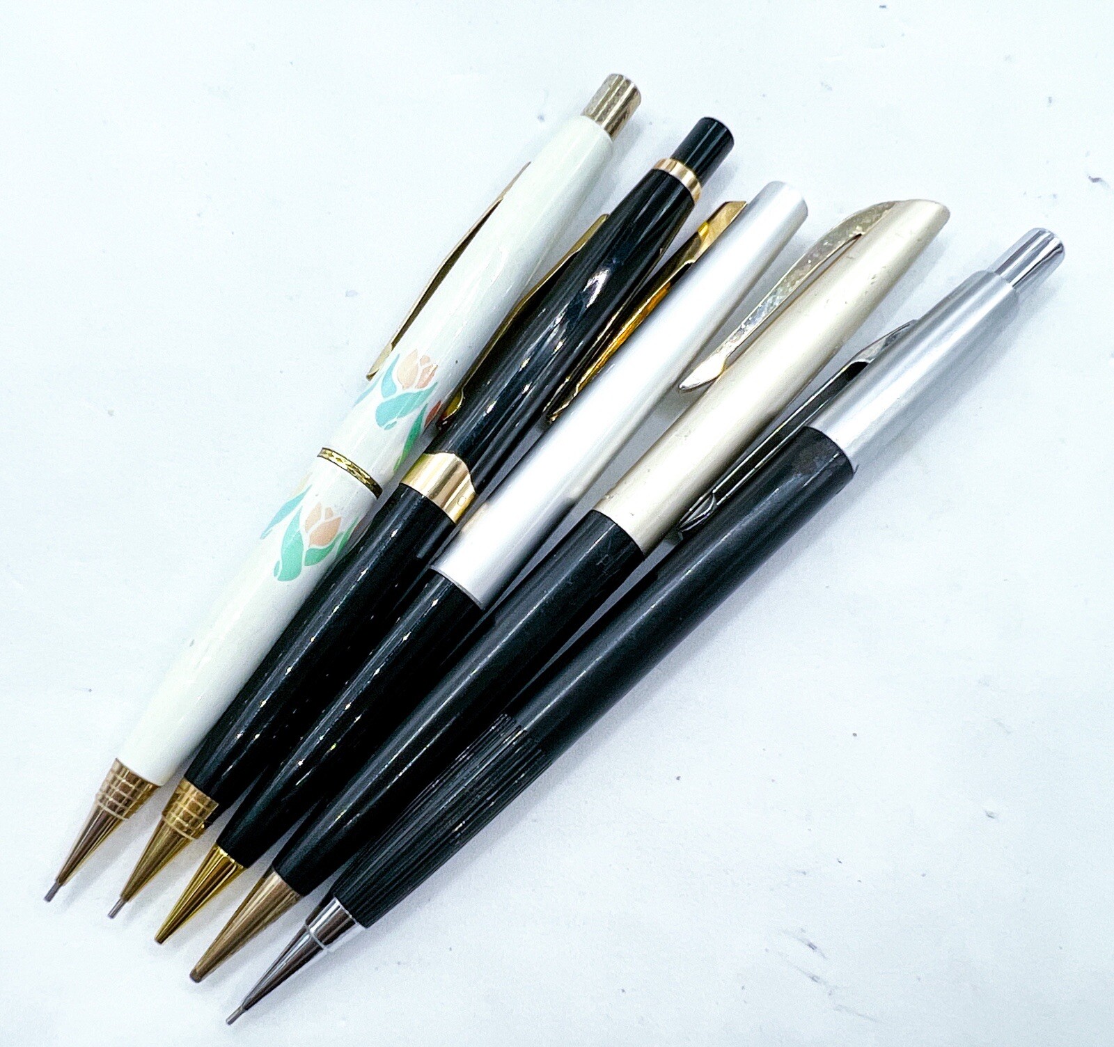 5pcs mechanical pencil 3 Platinum 2 Newman Japan 0.5 0.9 full functional