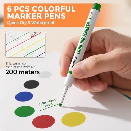 Mechanical Carpenter Pencil Set 36 Pieces 2.0mm 2.8mm Lead Refills Markers