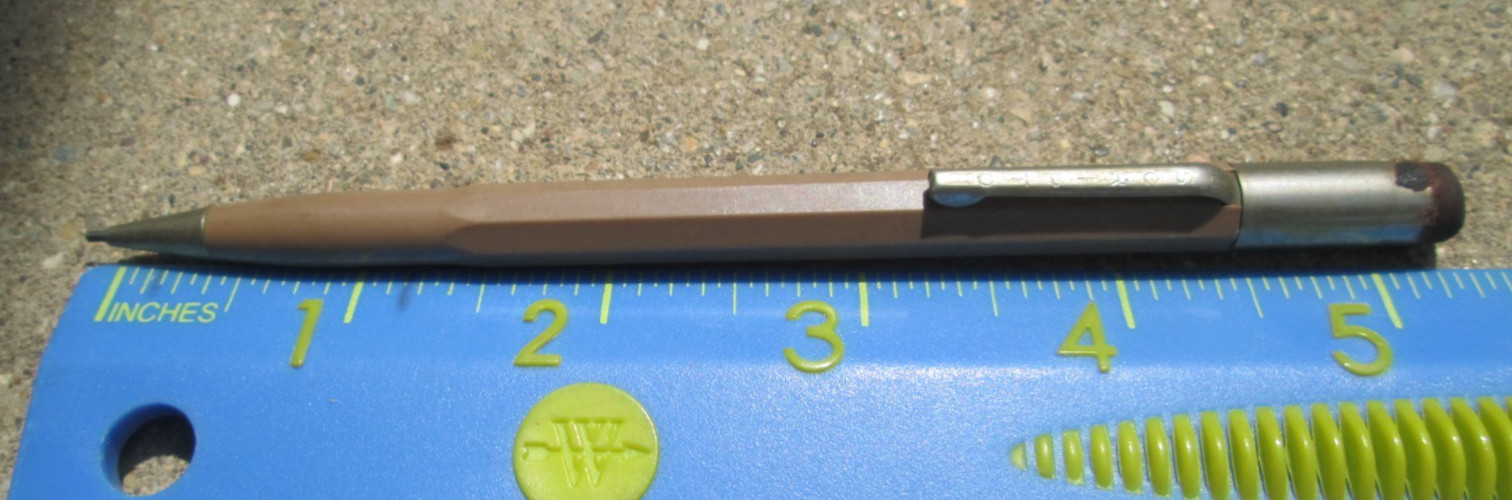 Vintage Scripto 029 Tan Brown Mechanical Pencil Parts or Repair