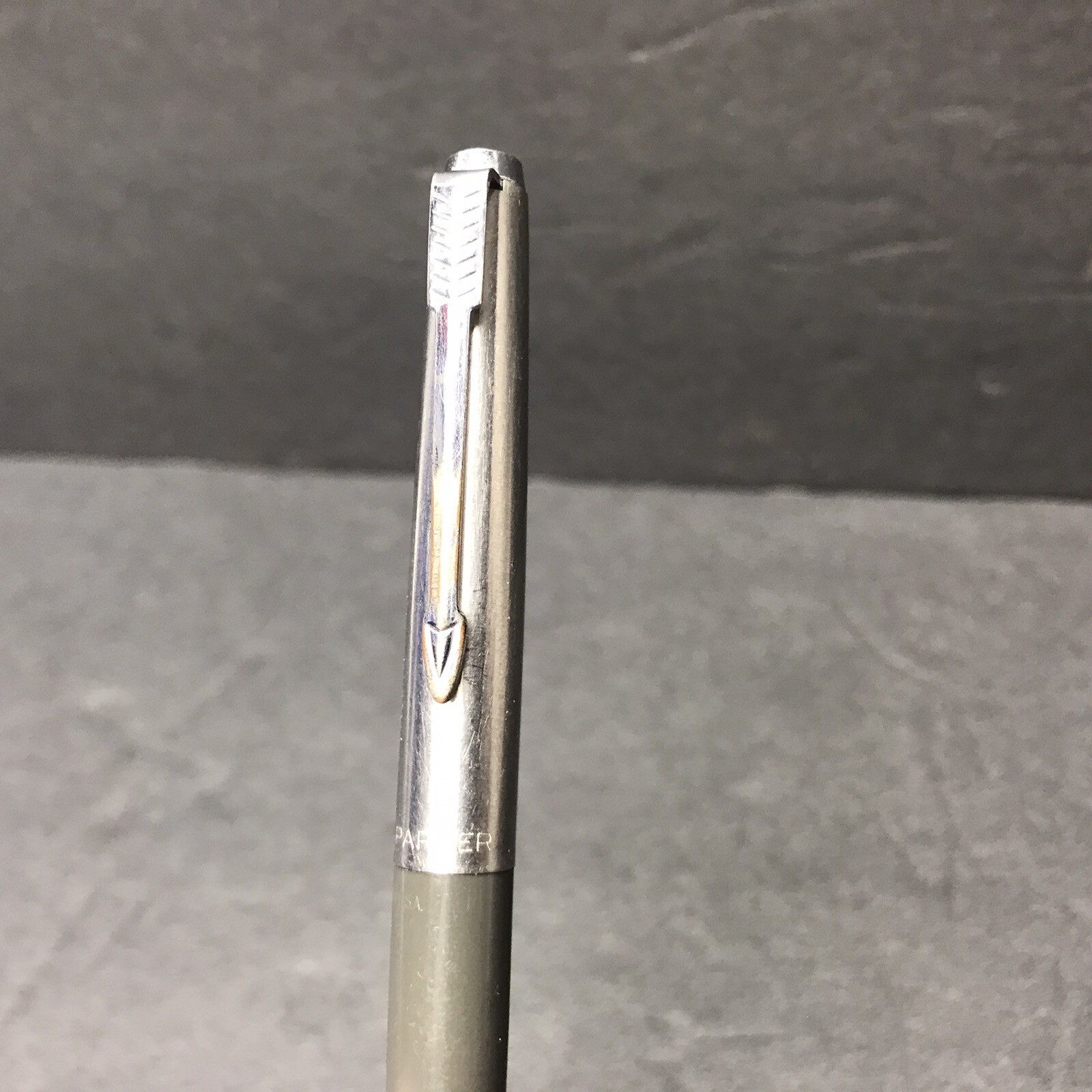 Vintage Parker Mechanical Twist Pencil Gray Silver (Crack in Barrel)