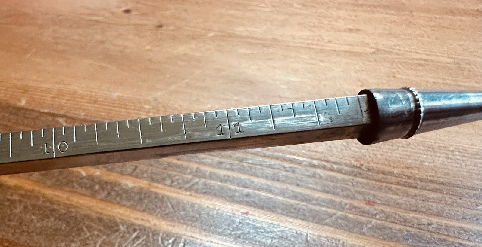 Vintage Metal Twist Pencil Telescoping/Retractable Ruler 12”/30cm Germany Made