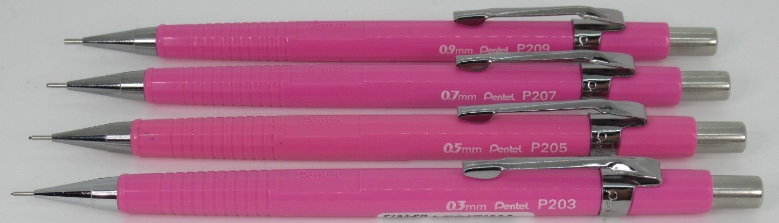Pentel P200 Collection Colors – Pink, Set of 4 (Brazil)