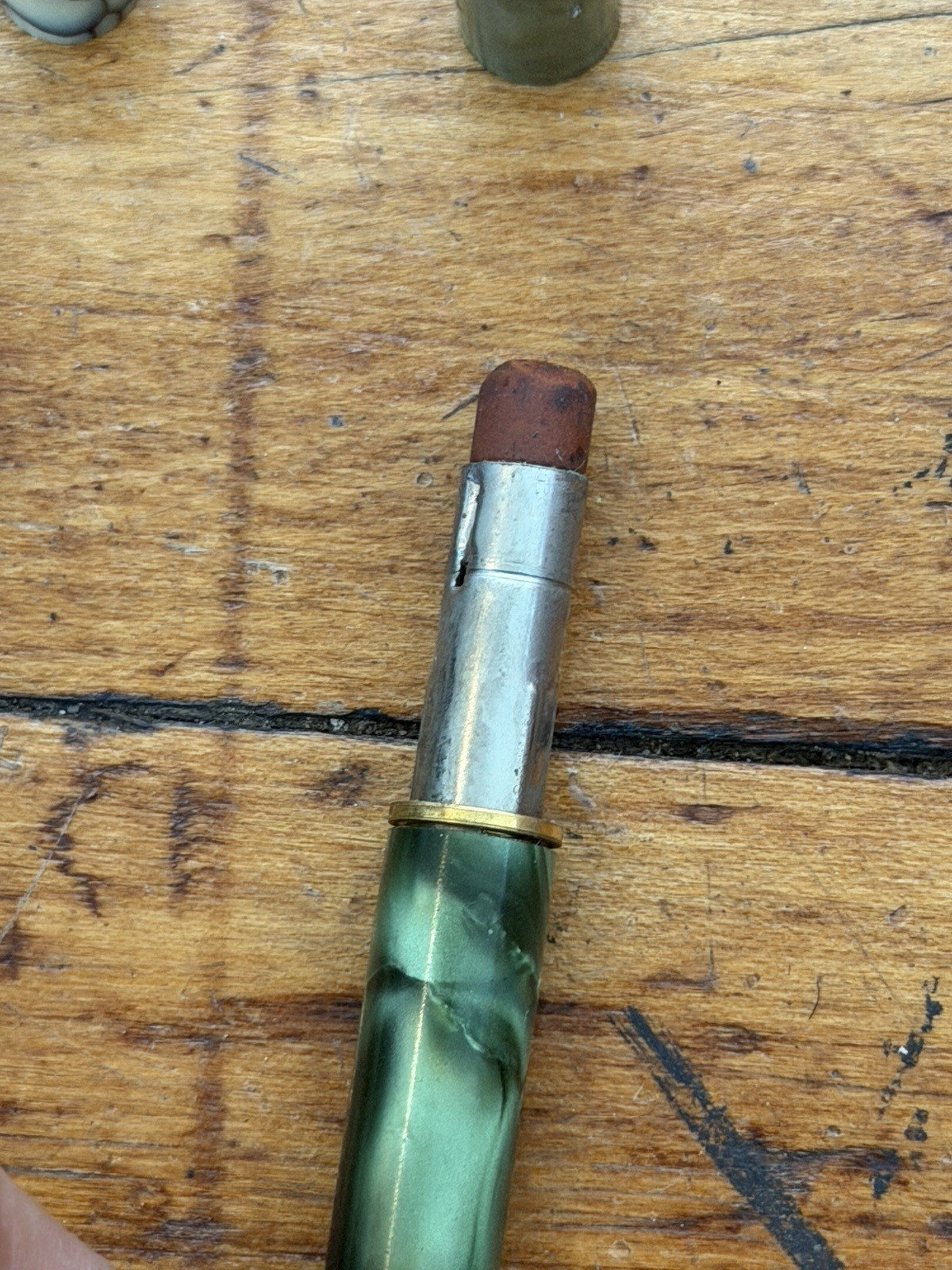 Vintage Mechanical Pencil Lot of 2 Green Marble Rite Rite Unbranded