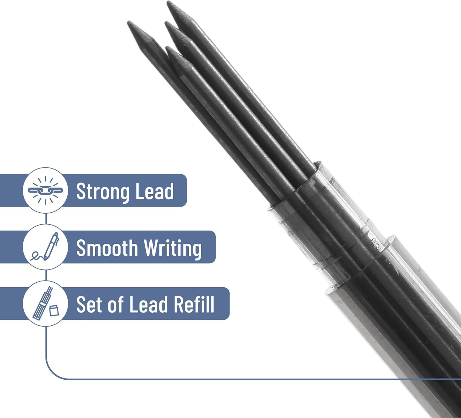 2.0Mm Mechanical Pencil Set, 5 Pcs, HB Pencil, Eraser, Sharpener, Drawing Mechan