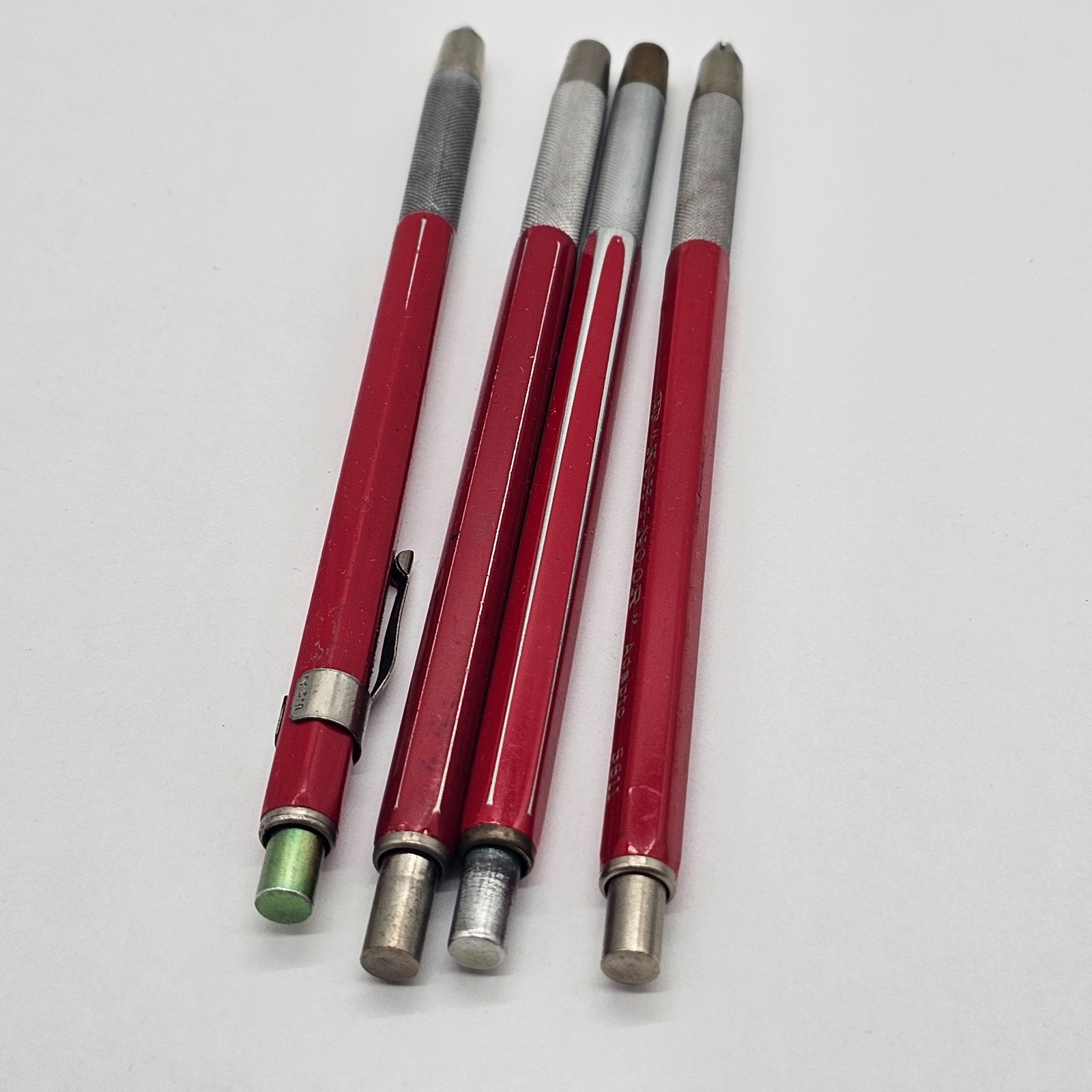 Koh I Noor 5611 Mechanical Lead Pencils Holders 4 Pieces Vintage Drafting