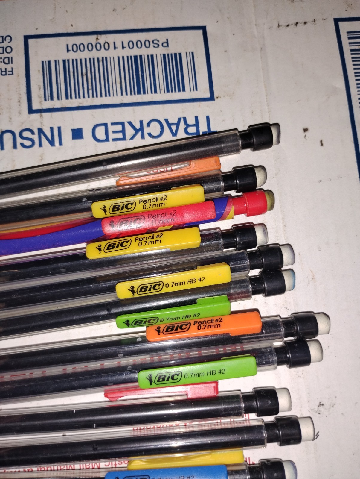 Lot of 16 BIC Mechanical Pencils 0.7mm #2 Assorted Colors