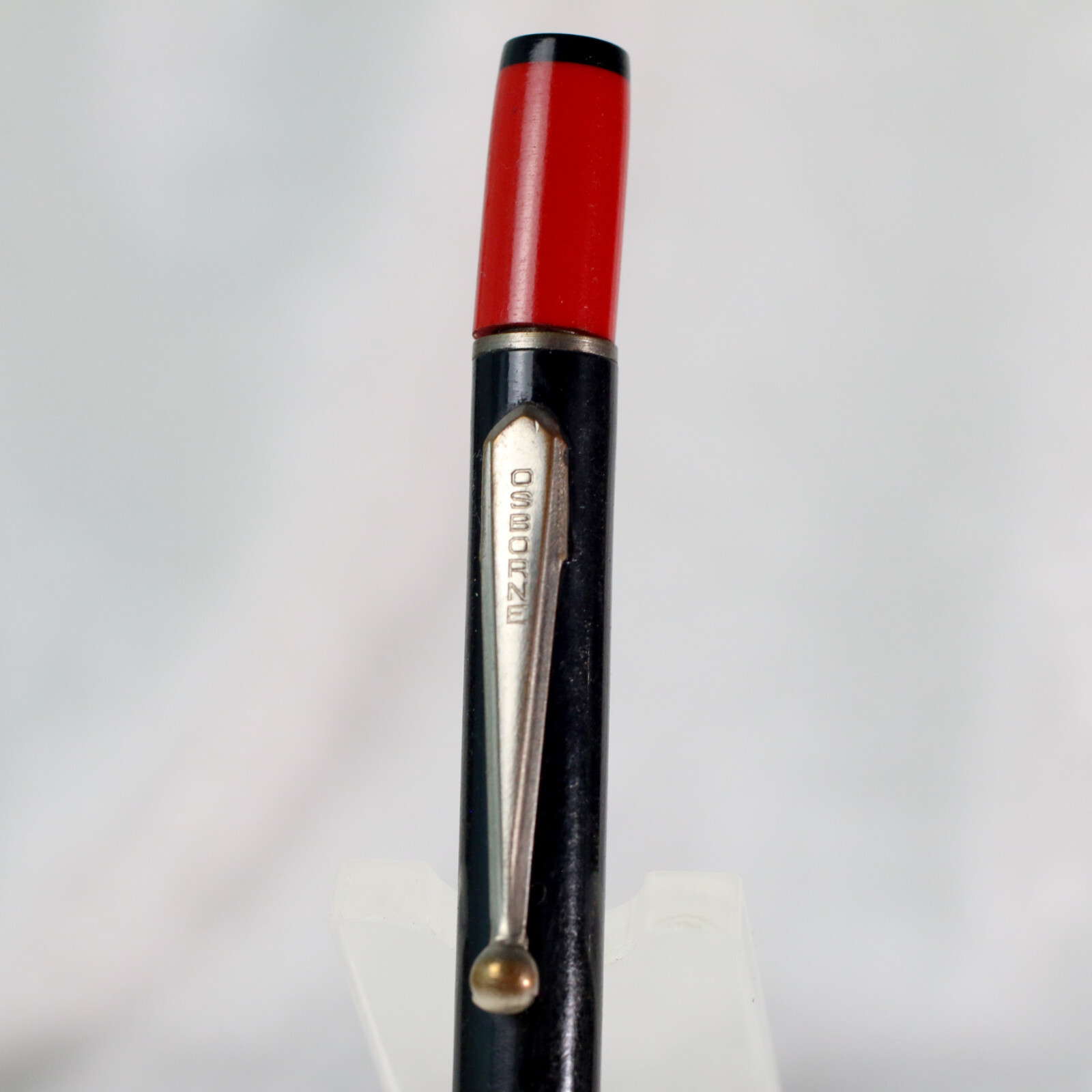 1930’s Black Red Celluloid Wyoming Lumber Advertising Osborne Mechanical Pencil