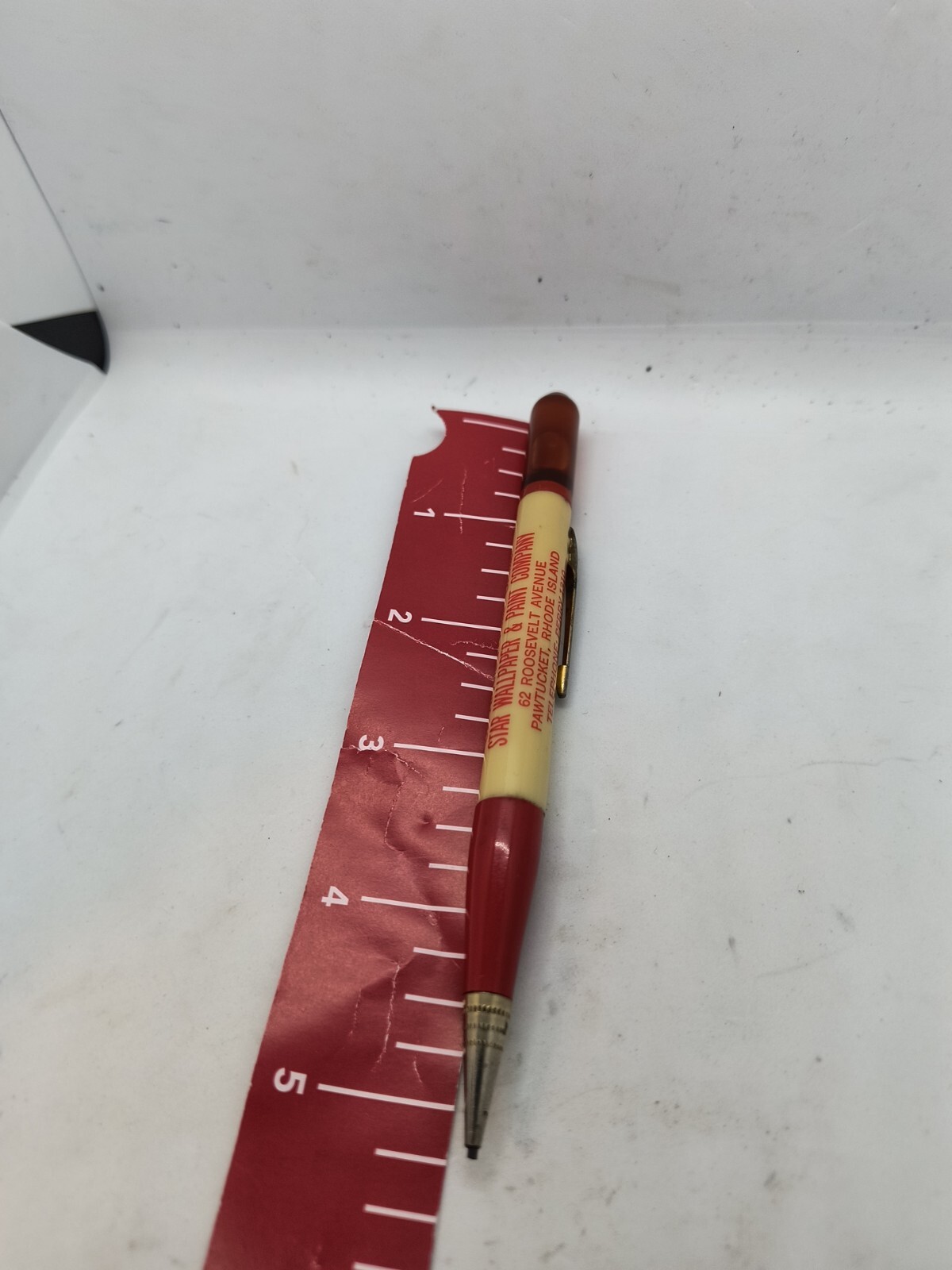 1950’s Mechanical Pencil, Adv., Star Wallpaper & Paint, Kyanize 1.18mm Lead.