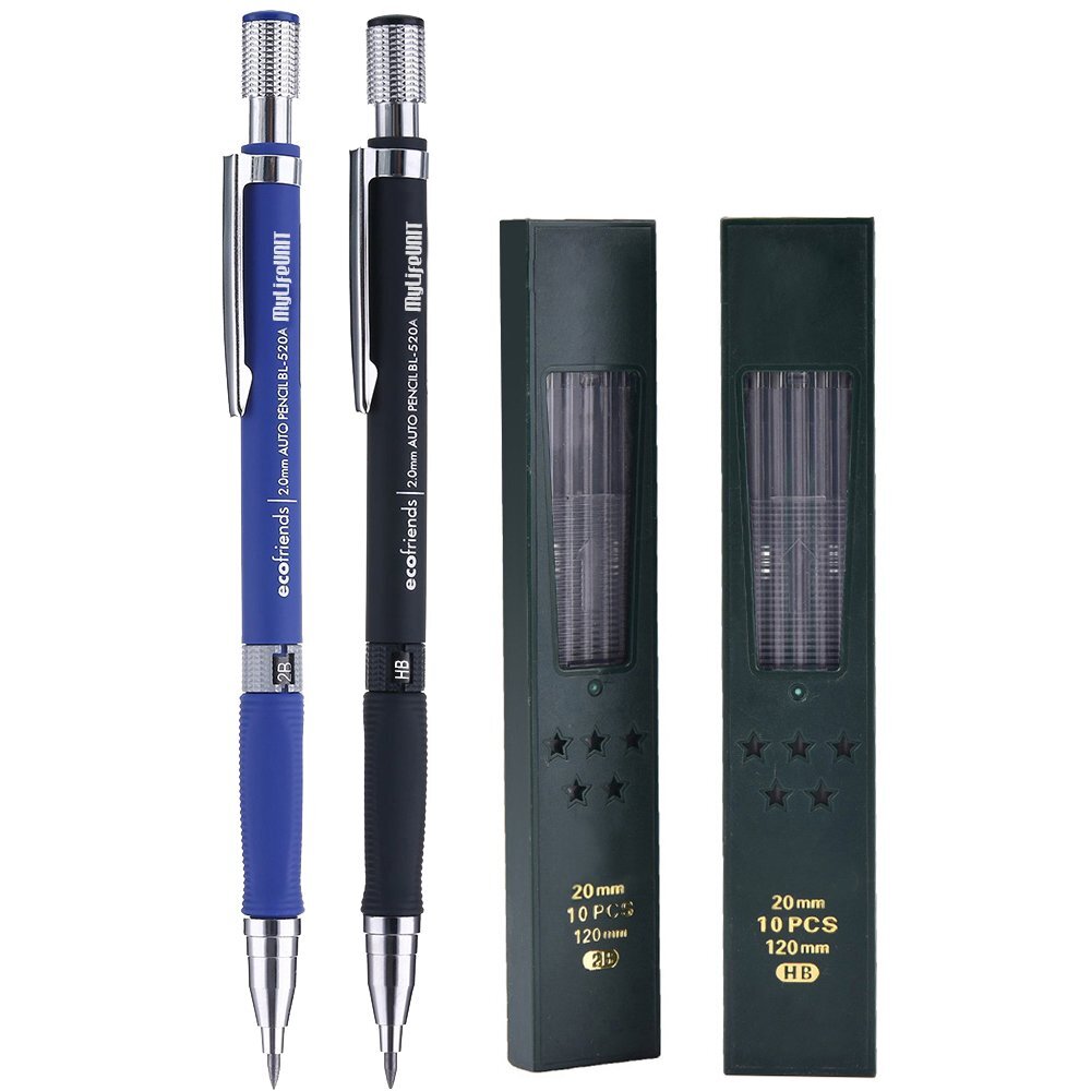 2.0mm Mechanical Pencil 2mm Lead Pencil for Draft Drawing Carpenter Crafting …