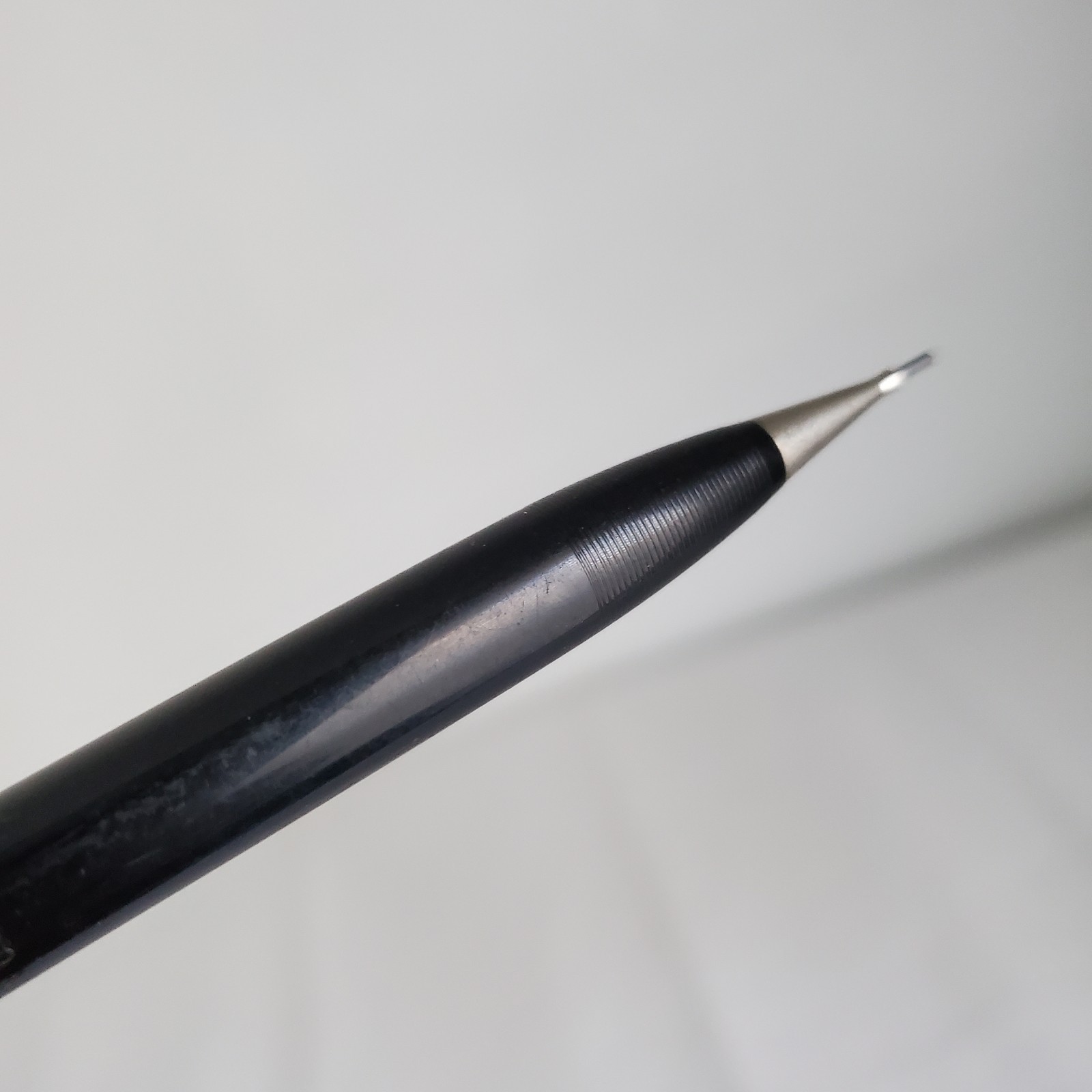 Vintage Scheffers Mechanical Twist Pencil Shiny Silver & Black .9mm