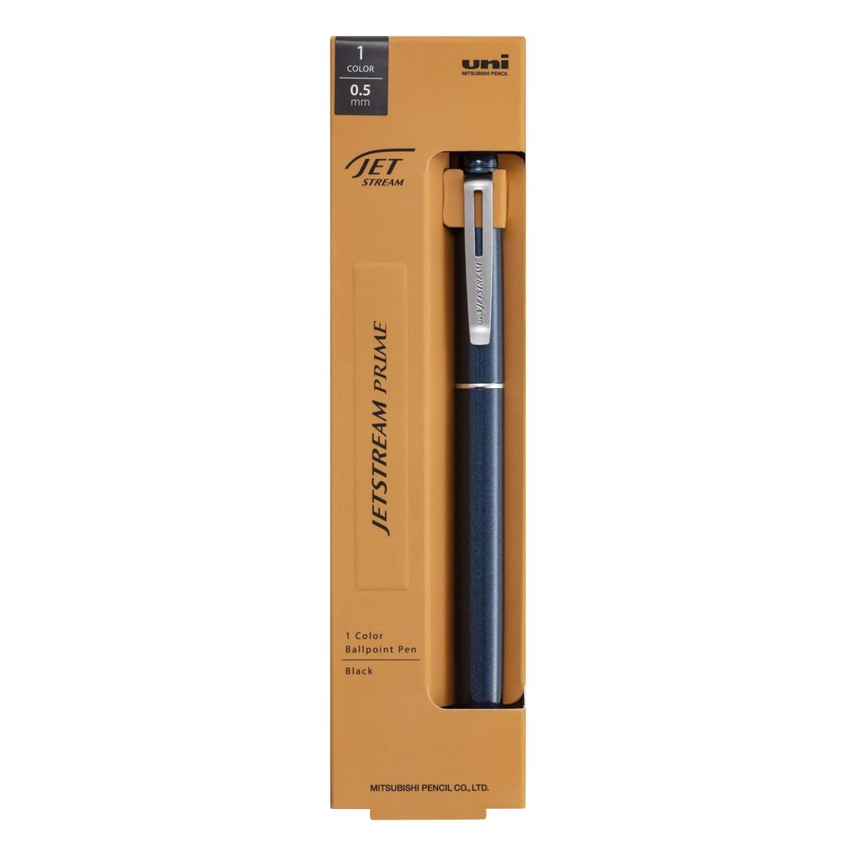 Mitsubishi Jet Stream Prime Oil-Based Pencil, Rotating Type, 0.5mm, Dark Navy