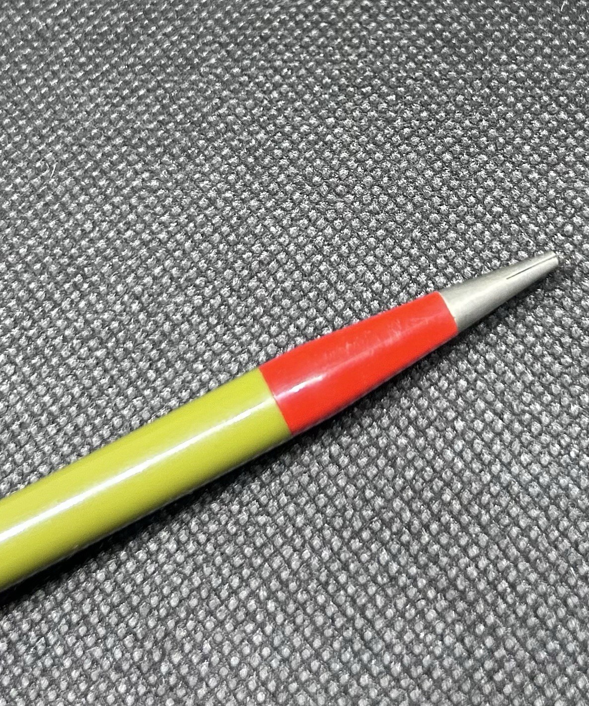 Vintage Autopoint Mechanical Pencil Lime Green Red Tip USA 5.5” For Parts/Repair