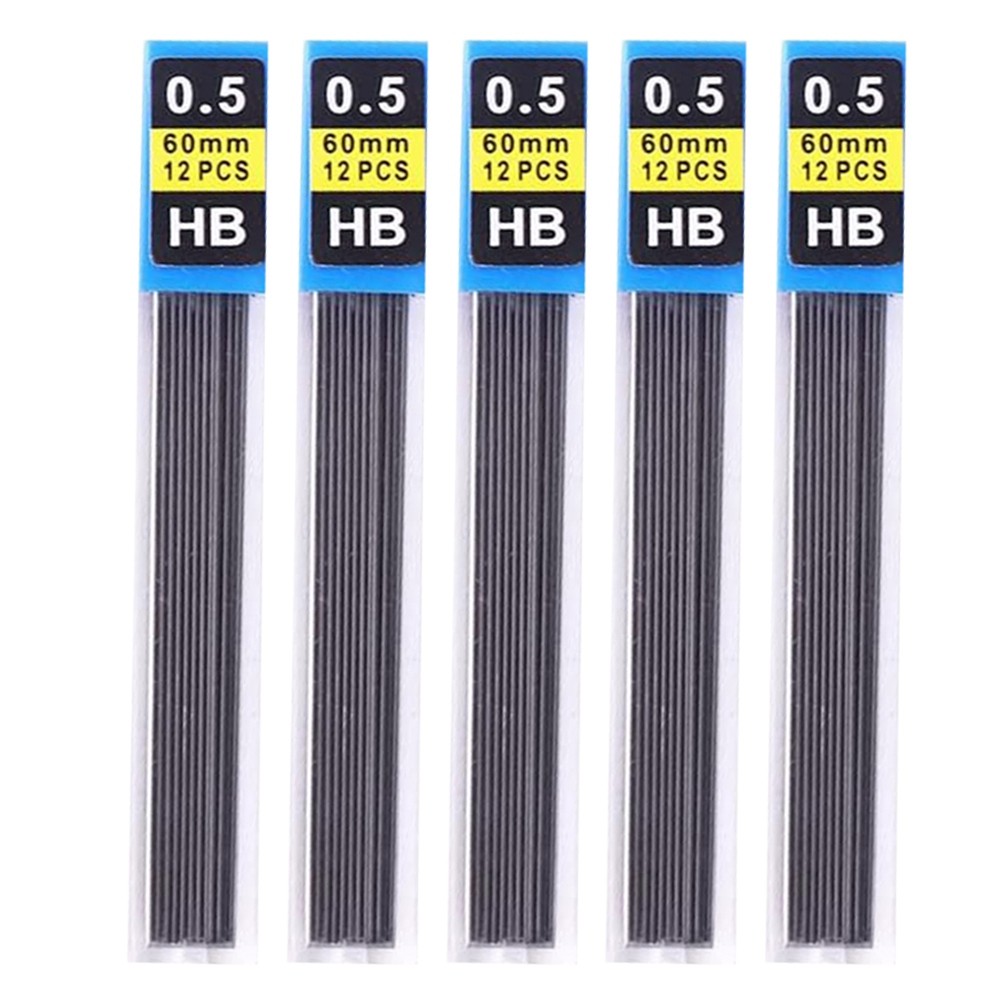Pencil Lead Refill 0.5mm, 5 Piece Set for Students and Writing Needs G9P4