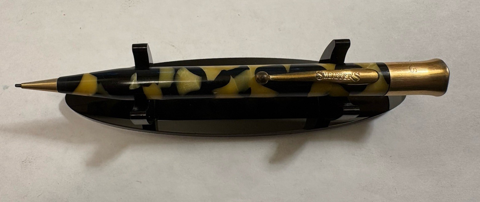 Vintage Sheaffer Lifetime Pearl & Black Gold-Filled Mechanical Pencil