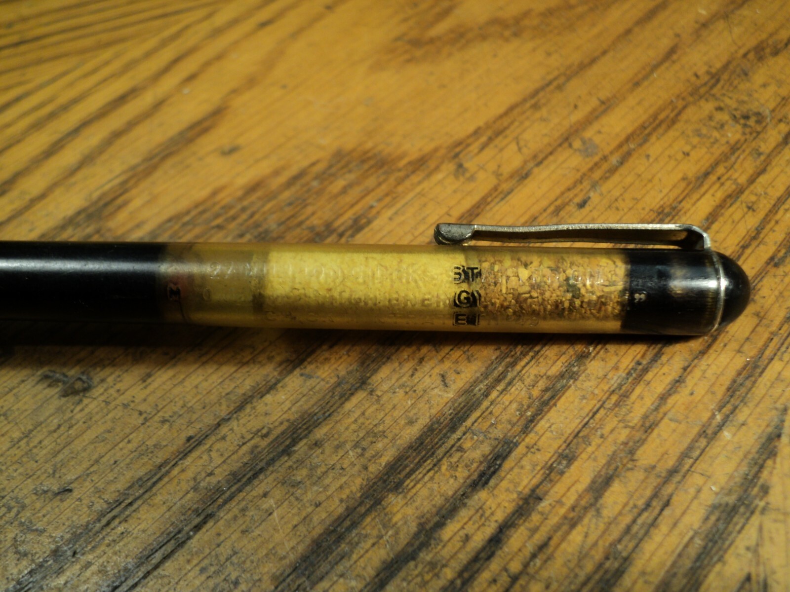Vintage Mechanical Pencil Moorman’s High Energy Low Fiber Mintrate Filled Cap