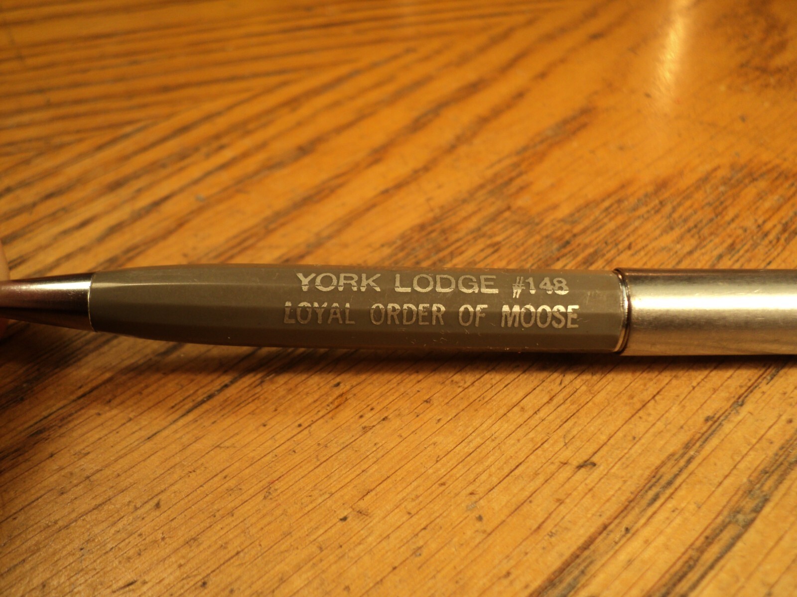 Vintage Mechanical Pencil & Pen Moose York Lodge #148 5-3/16″ Long Unbranded
