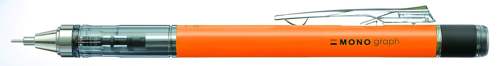 Tombow Mechanical Pencil, Monograph 0.5mm, 1 Count (Pack of 1), Neon Orange