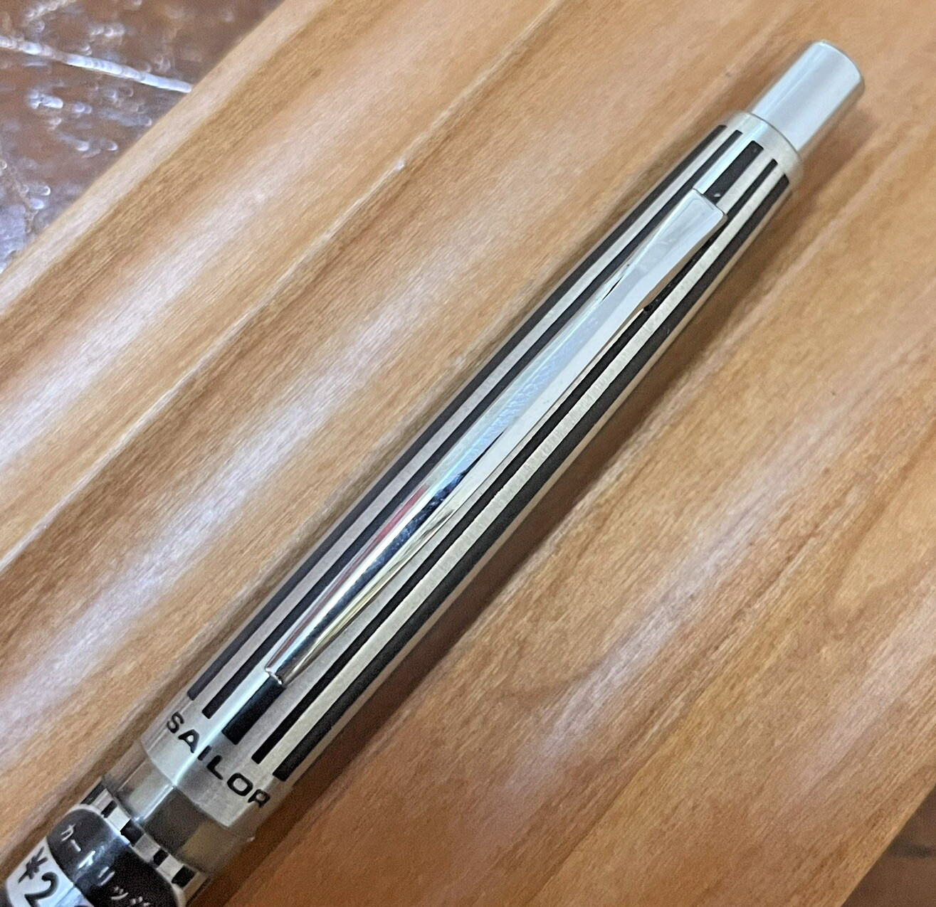 Sailor Cassette Mechanical Pencil Black Stripe Made in Japan