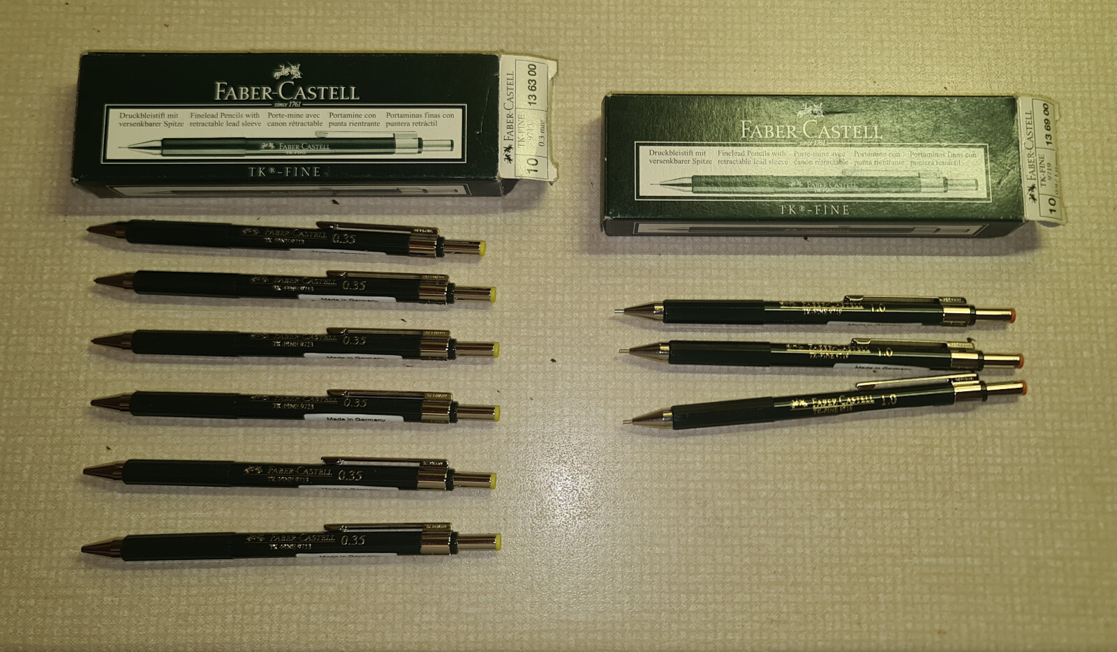 Big Lot 19 * FABER CASTELL Contura / TK Fine mechanical pencils all new