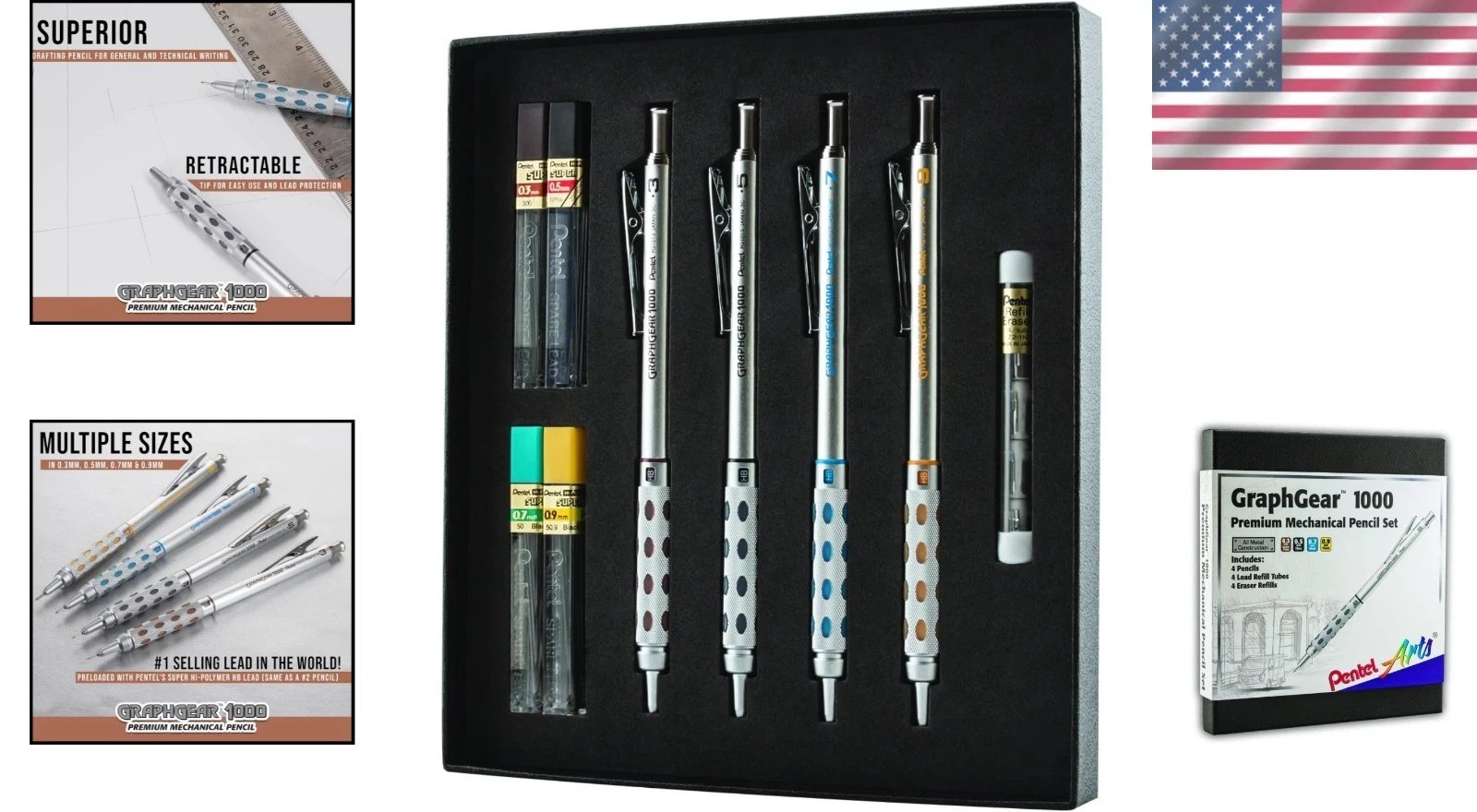 GraphGear 1000 Mechanical Pencil Set