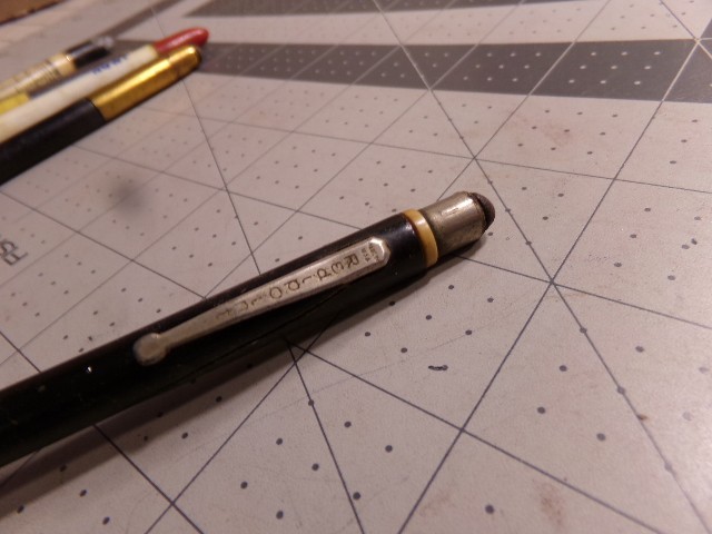 5 Vintage Advertising Mechanical Pencils. 2 Colson, 3 Redipoint.