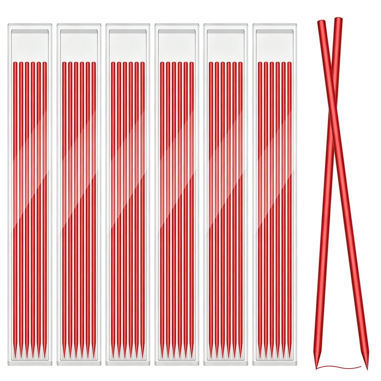 36 Pcs 2.8mm Pencil Lead Refills for Carpenter Mark Pencils Solid Deep Hole