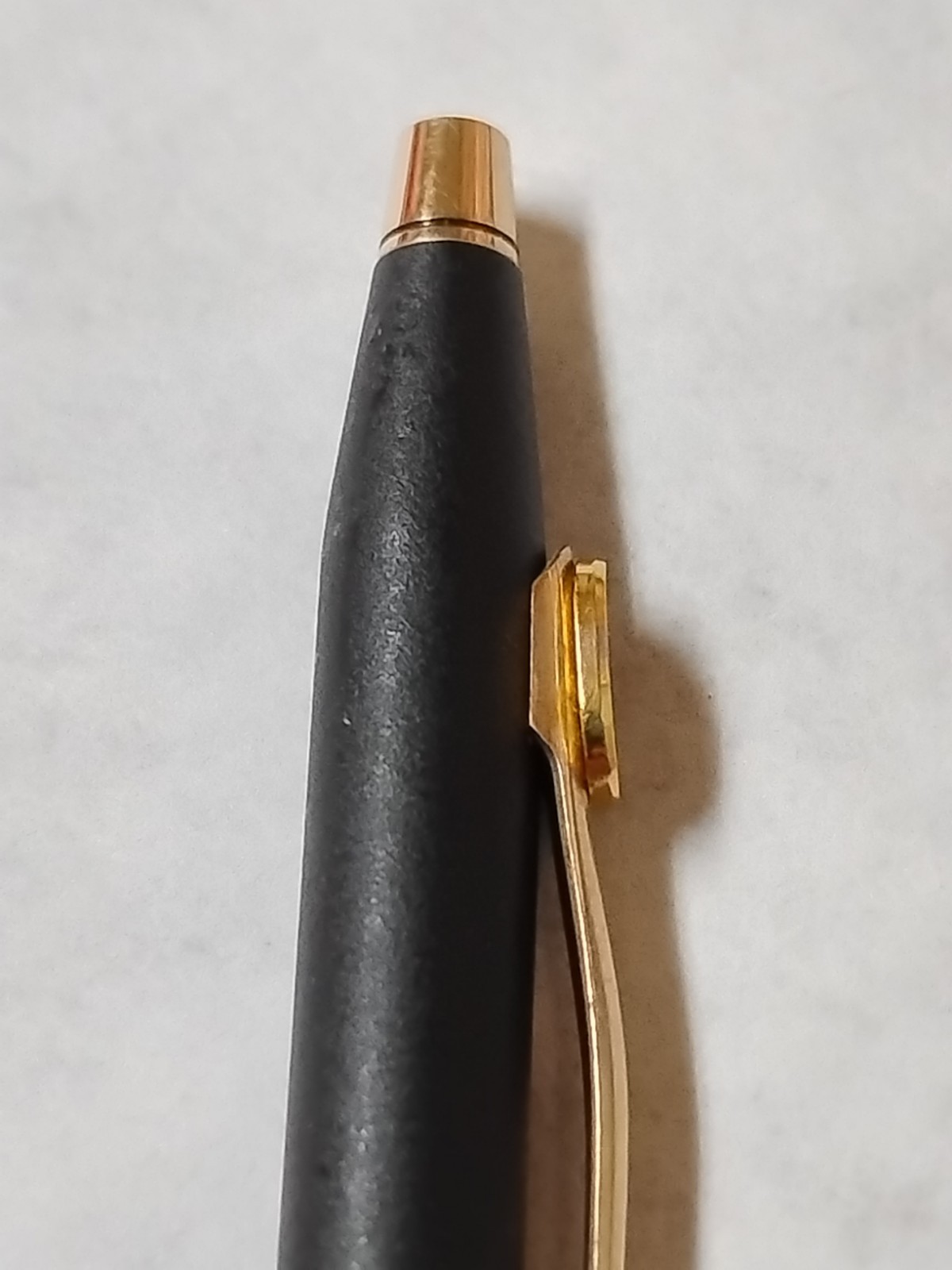 Vintage Cross Matte Black Gold Trim Mechanical Pencil J&L Steel Emblem Works #L2