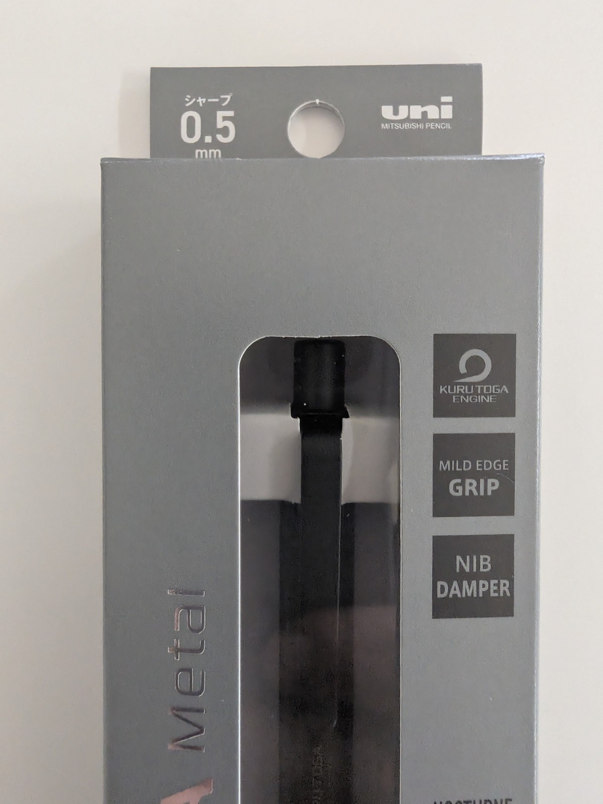 Uni Kuru Toga Metal Mechanical Pencil 0.5mm M5-KH1P24 Nocturne Black