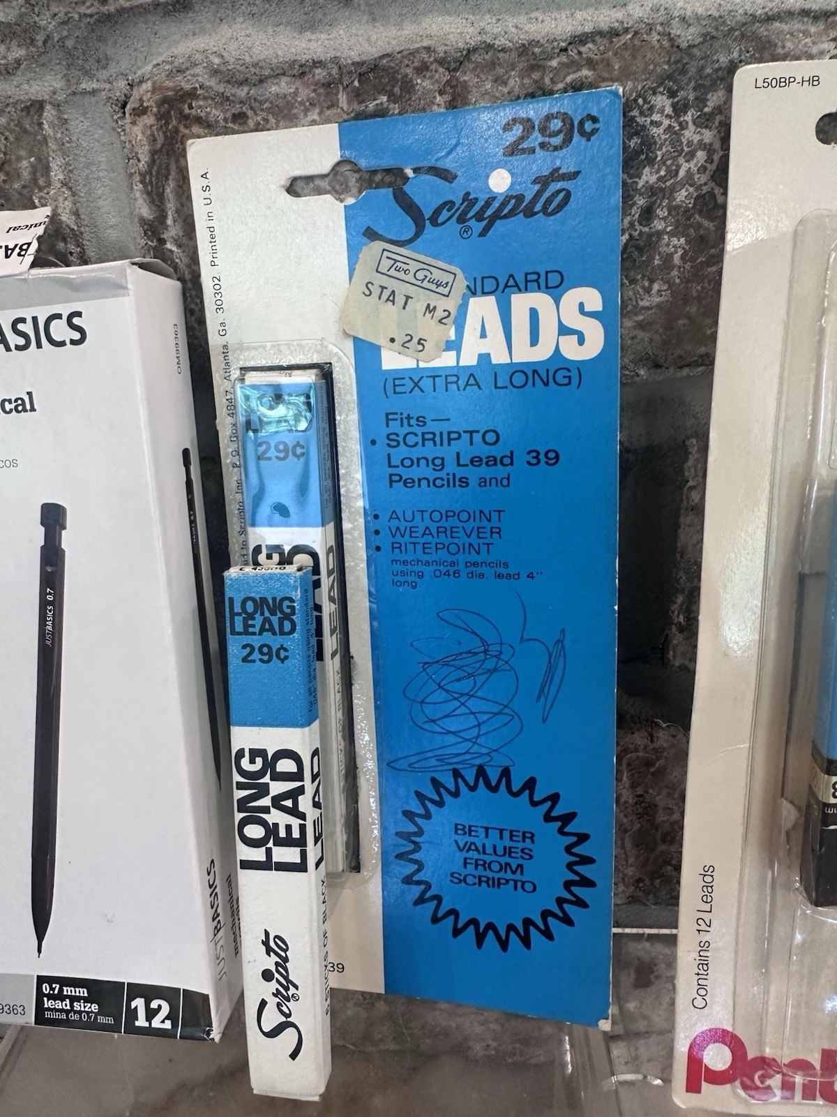 Vintage Mechanical Pencil Lead, Eraser Replacements For Scripto / Pentel