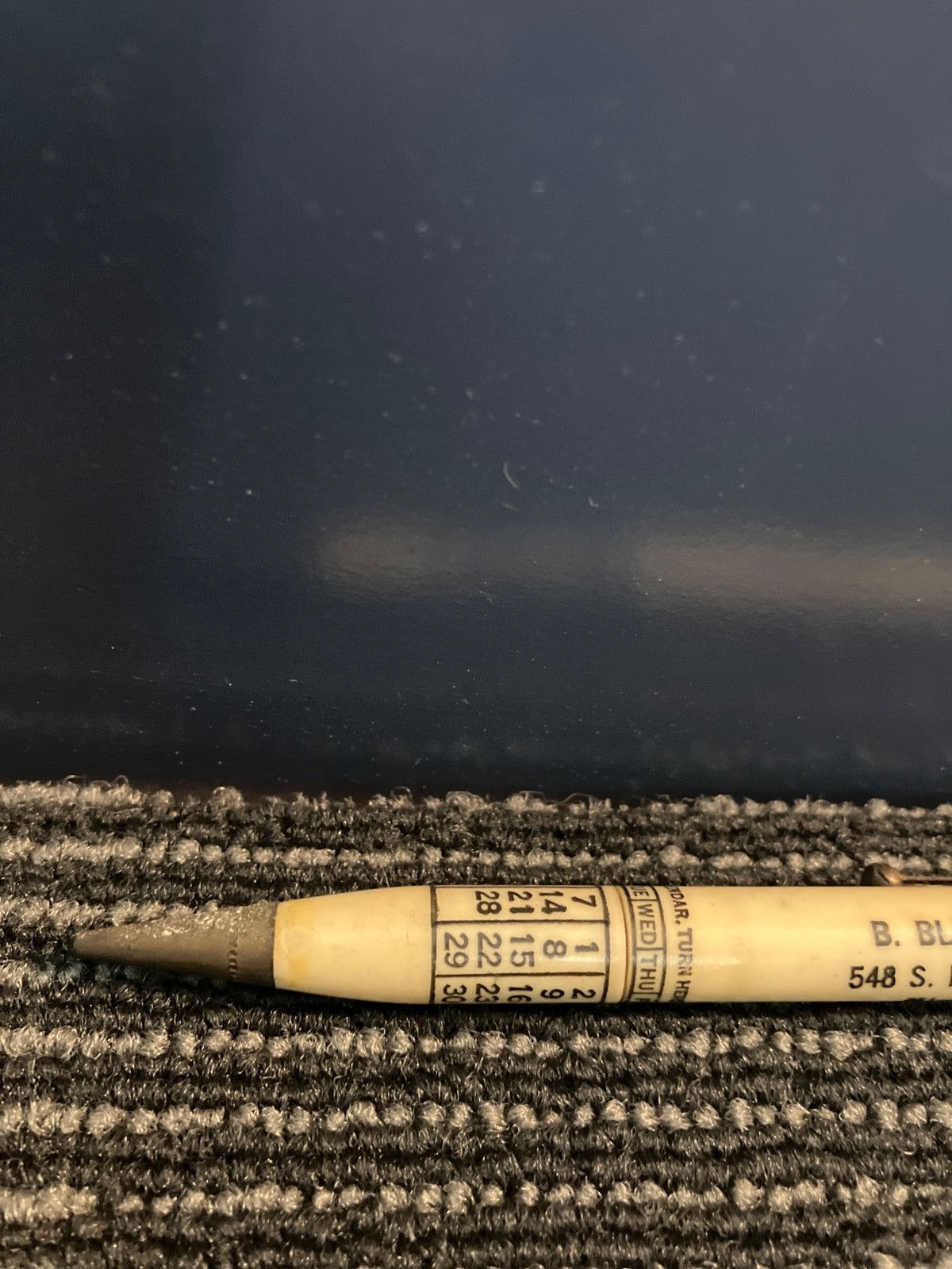 MECHANICAL PENCIL – B. BLACK & SONS LOS ANGELES CALIFORNIA – PERPETUAL CALENDAR