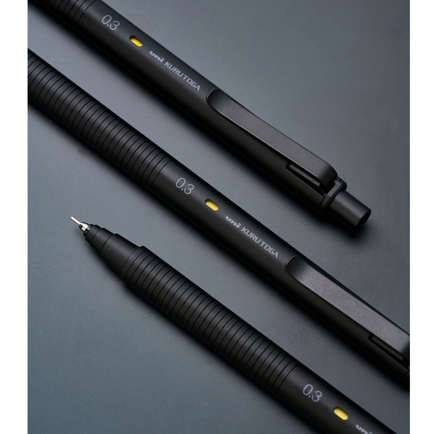 Uni Kuru Toga Metal Mechanical Pencil 0.3mm M3-KH 1P Black Nocturne