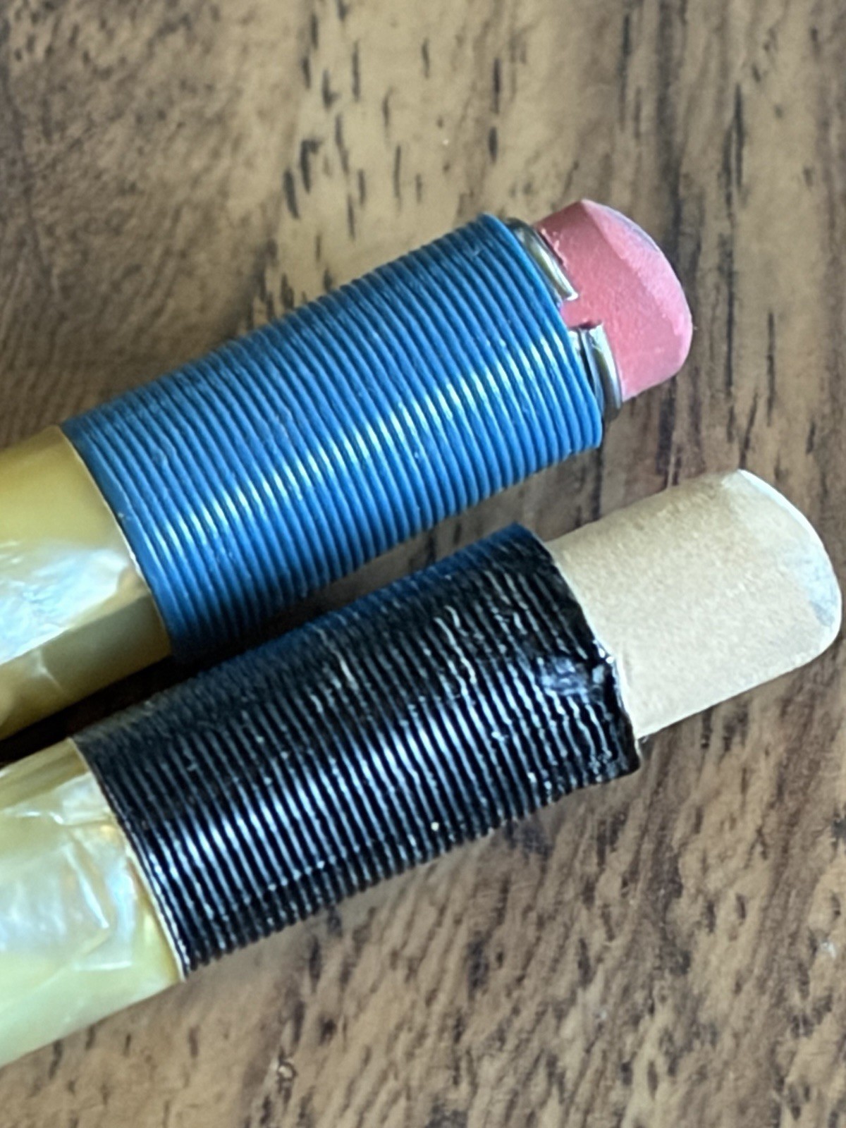 Vintage Pair Mechanical Pencil Sheaffer’s Black / Blue MOP