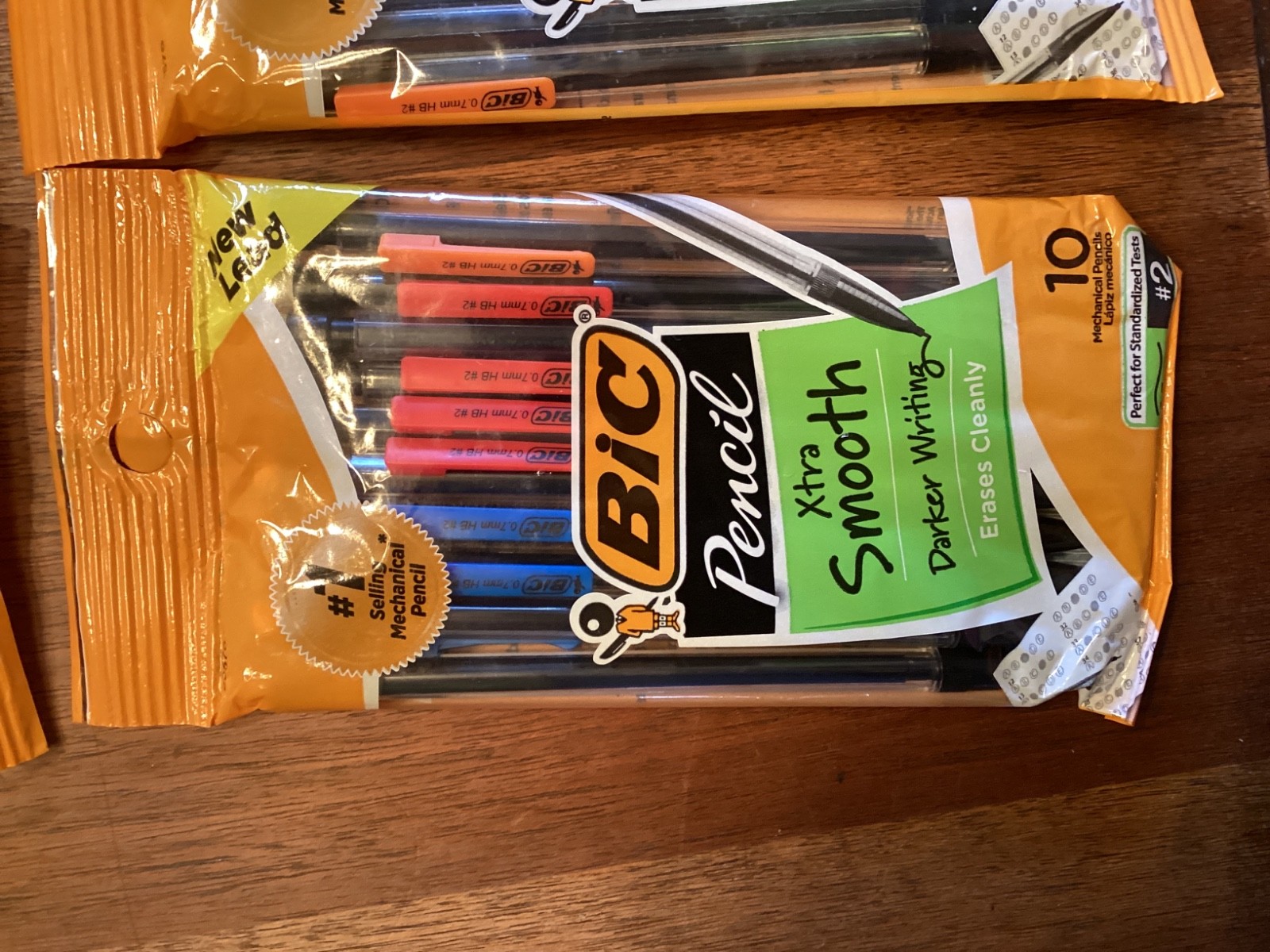 BIC Xtra-Smooth Mechanical Pencils with Erasers, 10 count (Packs of 10), Black
