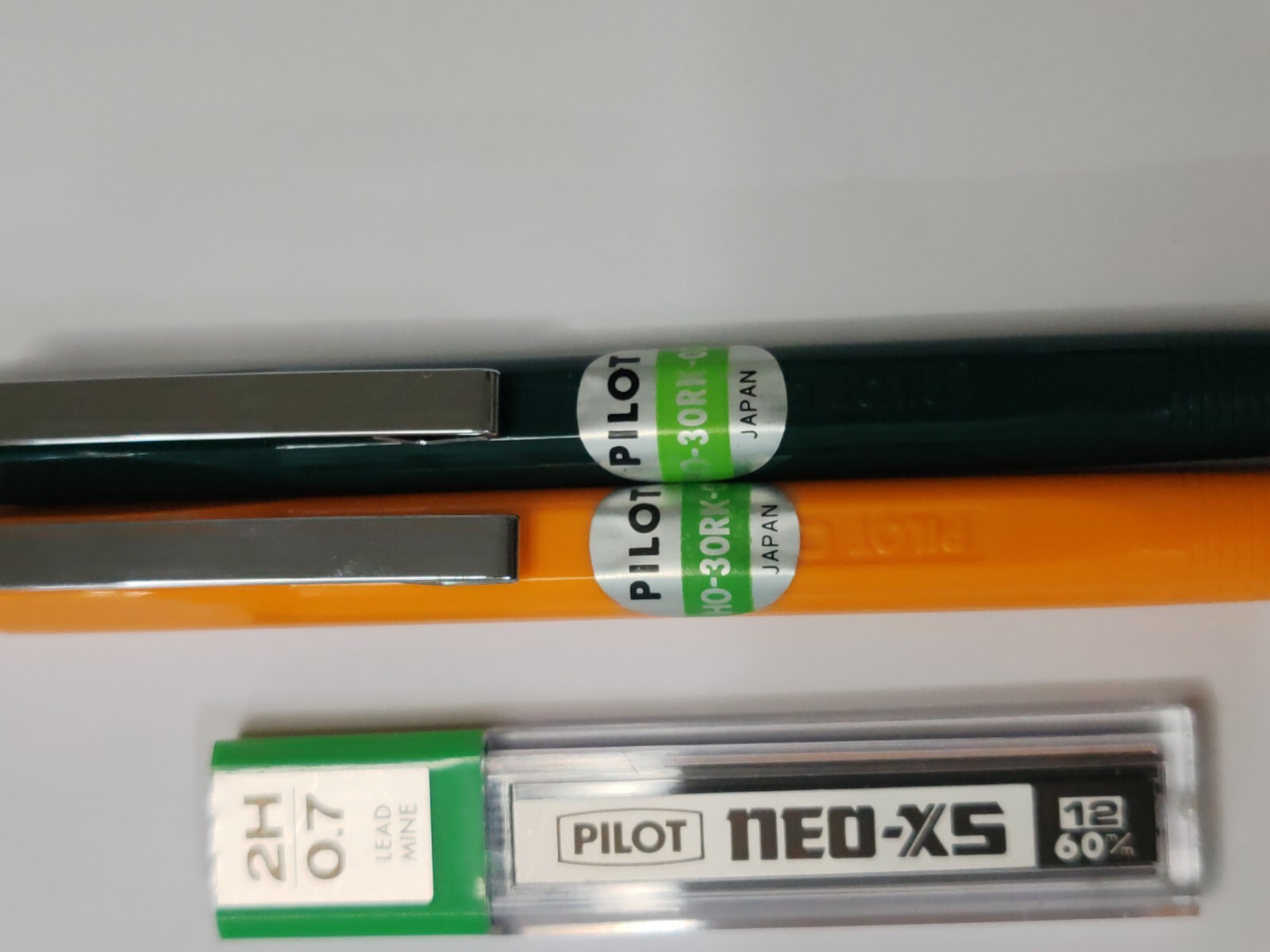 Pilot HO-30RK-07 Mechanical Pencil Vintage New Very Rare 2 Pcs, Japan . 1970s