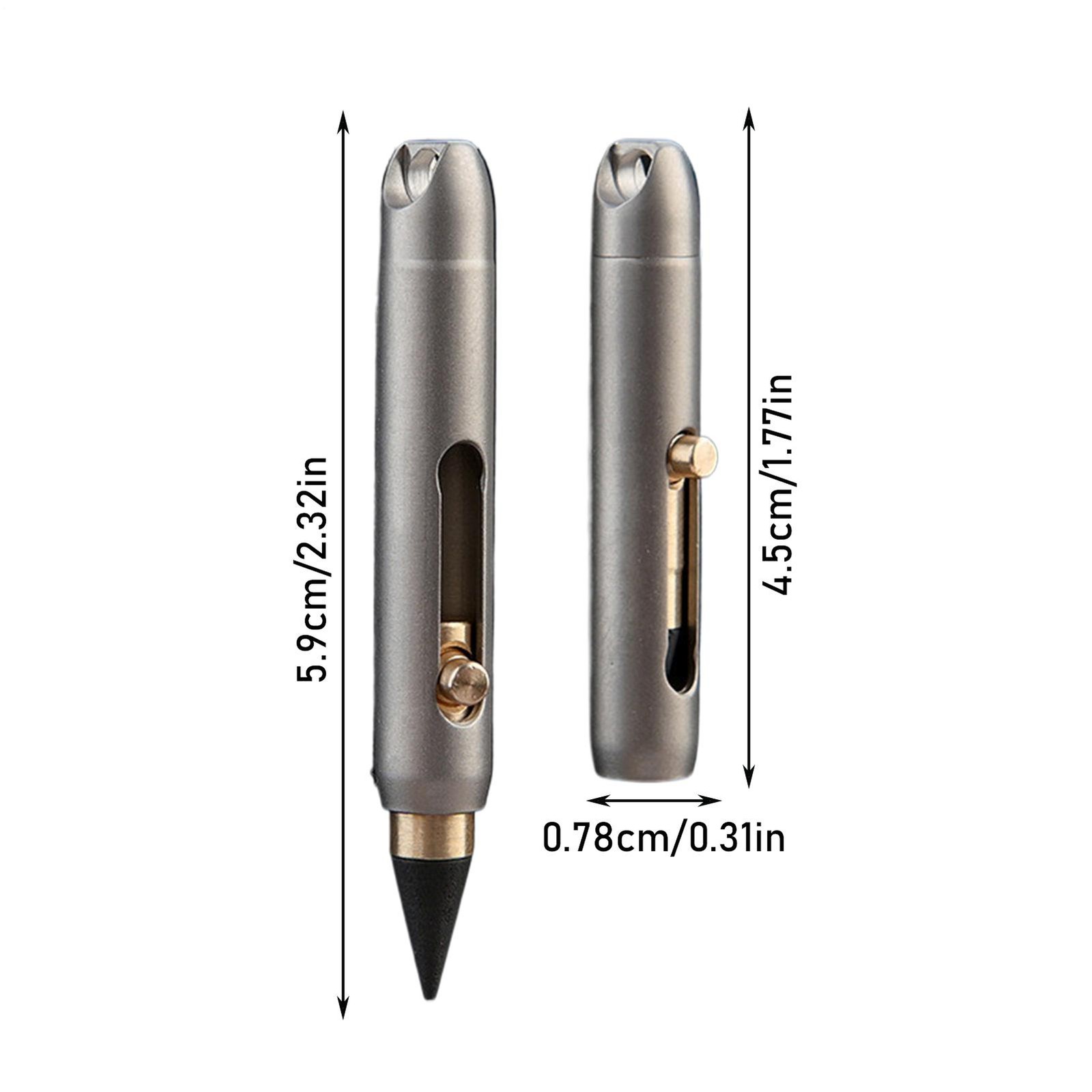 Eternal Pencil Mini Titanium Alloy Everlasting Pencil Portable Outdoor Tool