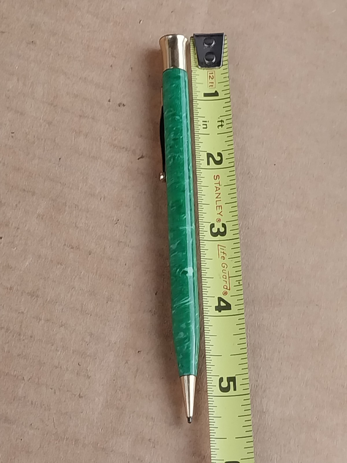 1920s Sheaffer’s Jade Green Life Time Mechanical Pencil Gold Trim Works