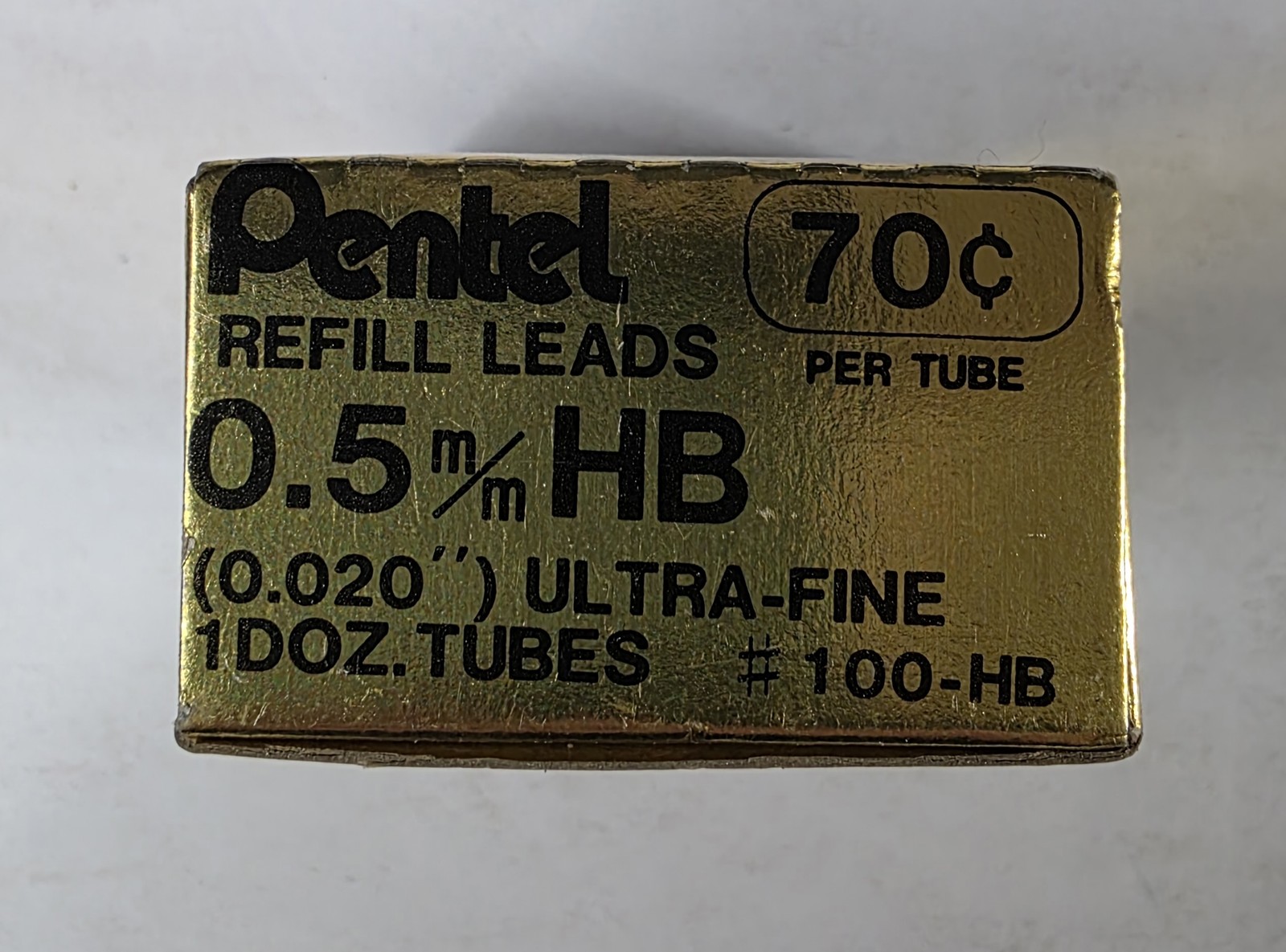 Vintage Pentel Hi-Polymer 0.5mm HB Mechanical Pencil Refill Leads 1 Dozen Tubes