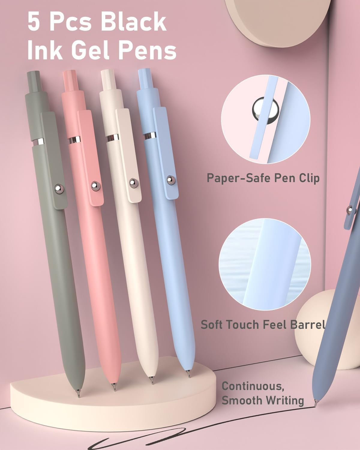 39 PCS Aesthetic Stationery Set with Cute Pen Case, College Supplies and Nursing
