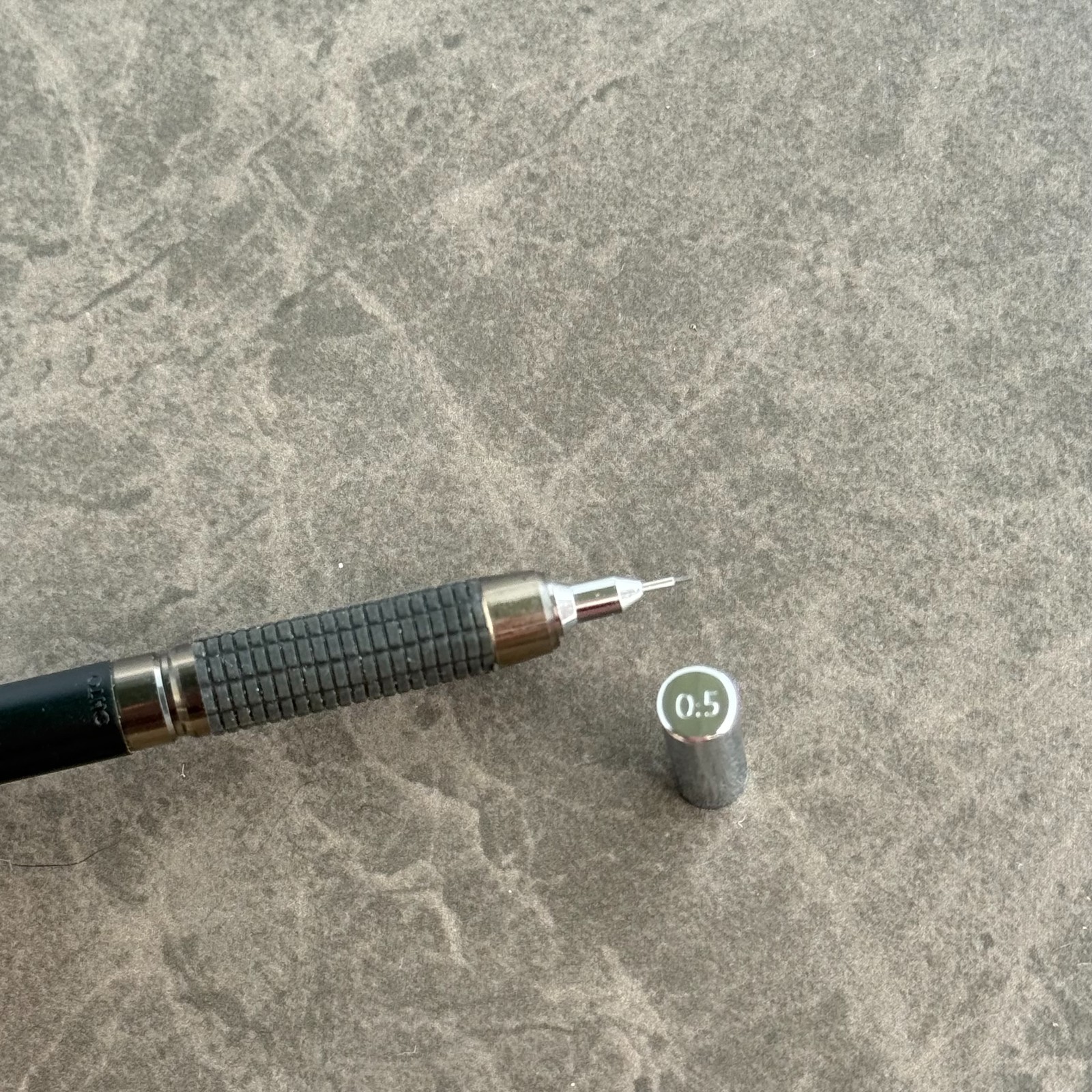Y&C Grip 500 Double Knock Mechanical Pencil Vintage Black Japan – 0.5mm Lead