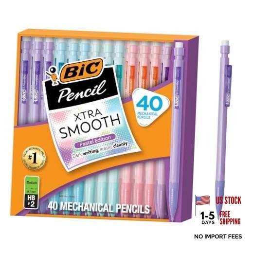 Xtra-Smooth Pastel Mechanical Pencils with 40 Count (Pack of 1)