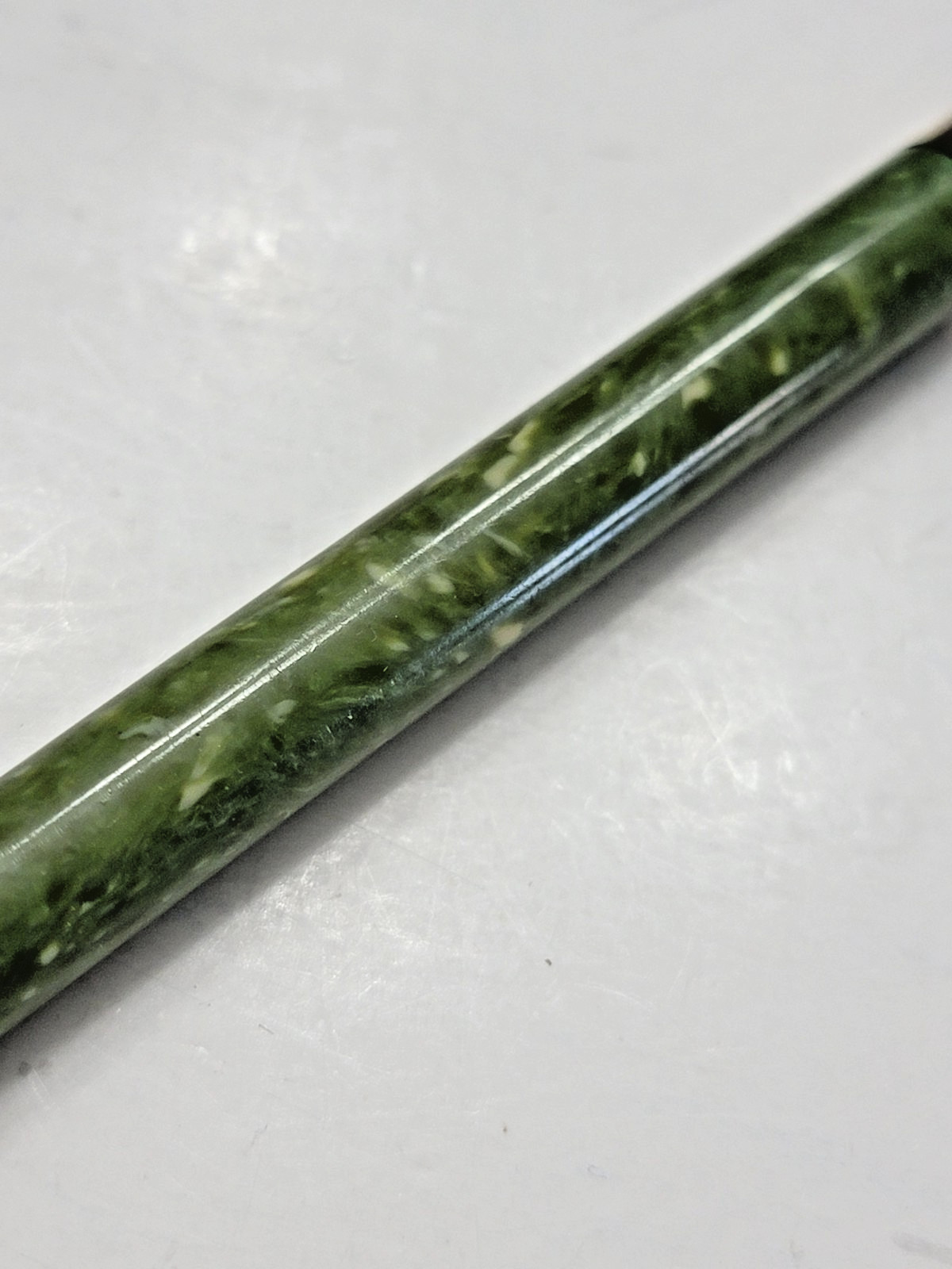 1920s Sheaffer’s Mini Jade Green Ring Top Gold Filled Mechanical Pencil
