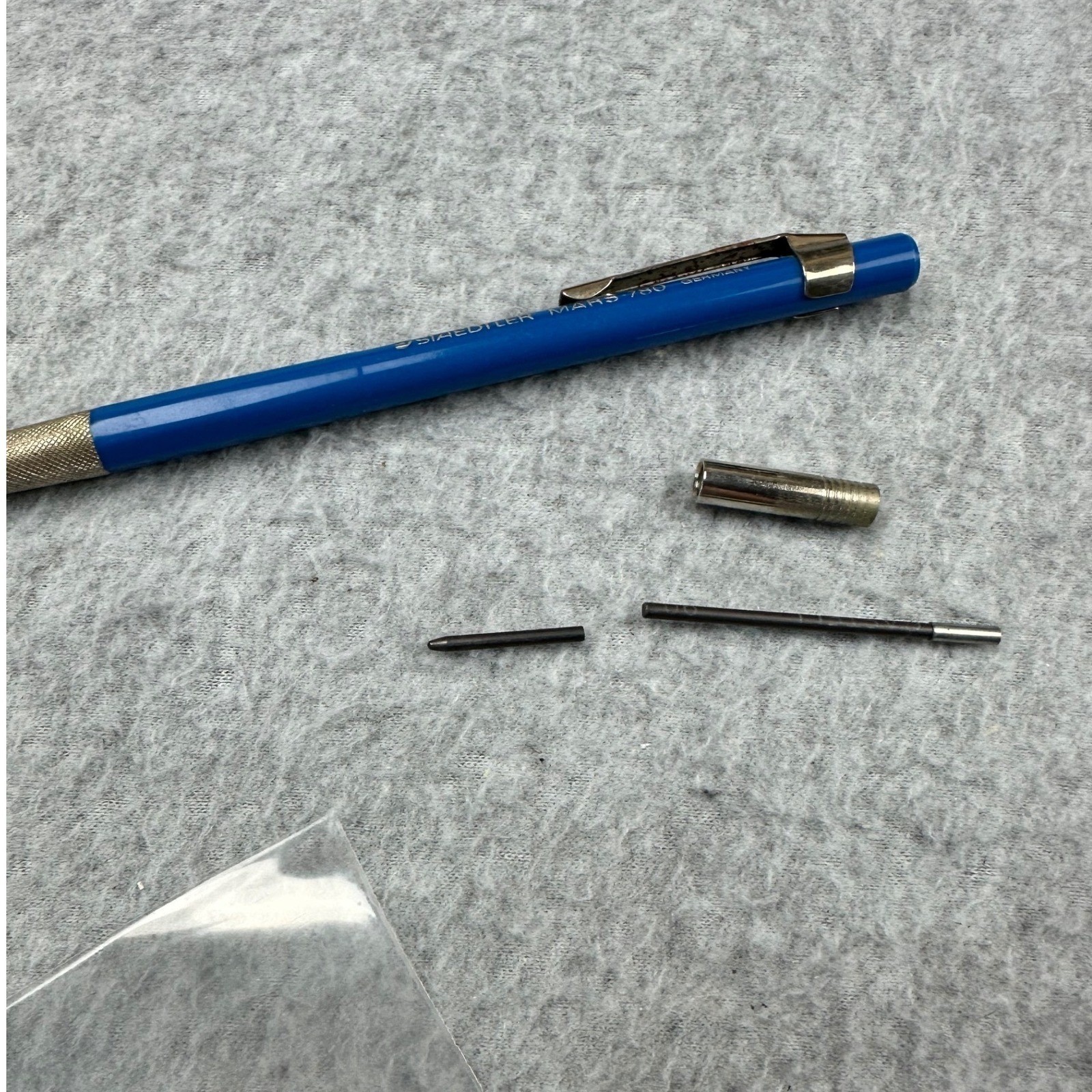 Vtg Staedtler Mars-780 2mm Lead Holder Set with Faber Castell 9030 Leads H 6H 2H