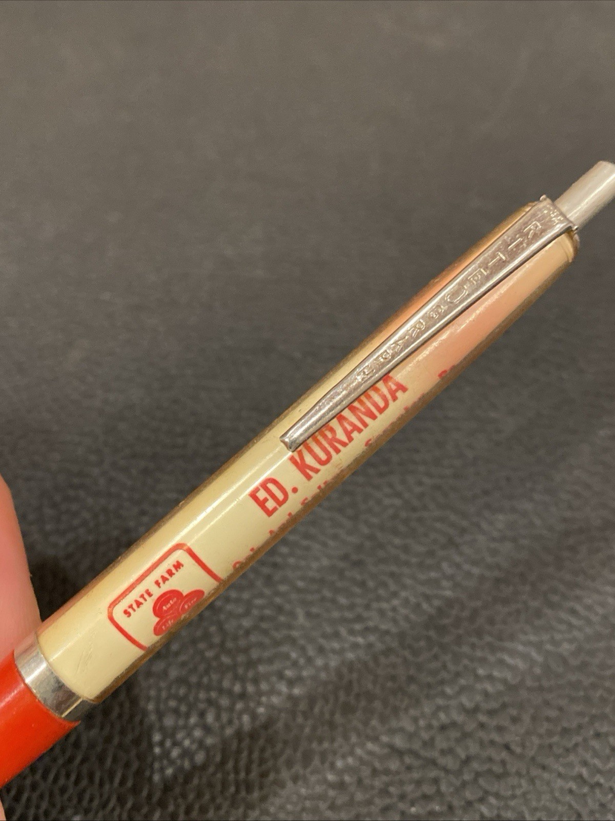 Vtg RITEOGRAPH PEN Advertising State Farm Insurance OAK & SALTRY SCRANTON PA