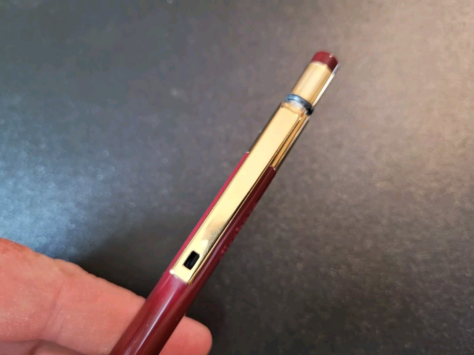 Rare Discontinued Export model Pentel clicsharp PC355 0.5mm Cranberry Gold JAPAN