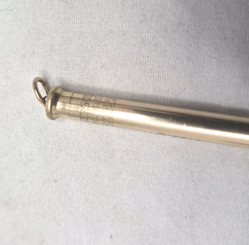 Vintage Ingersoll Redipoint Rolled Gold Mechanical Pencil – Ring Top USA