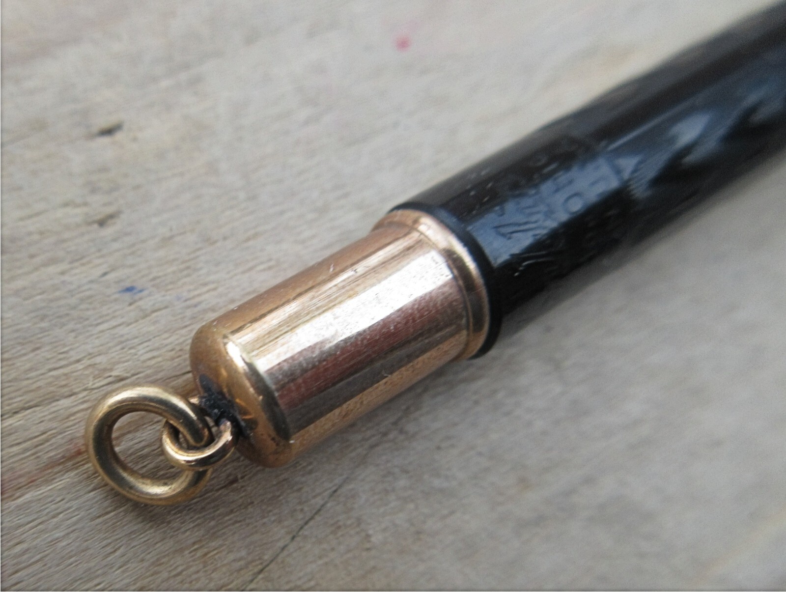 Vintage Conklin Etched Ebonite Ring-top Mechanical Pencil