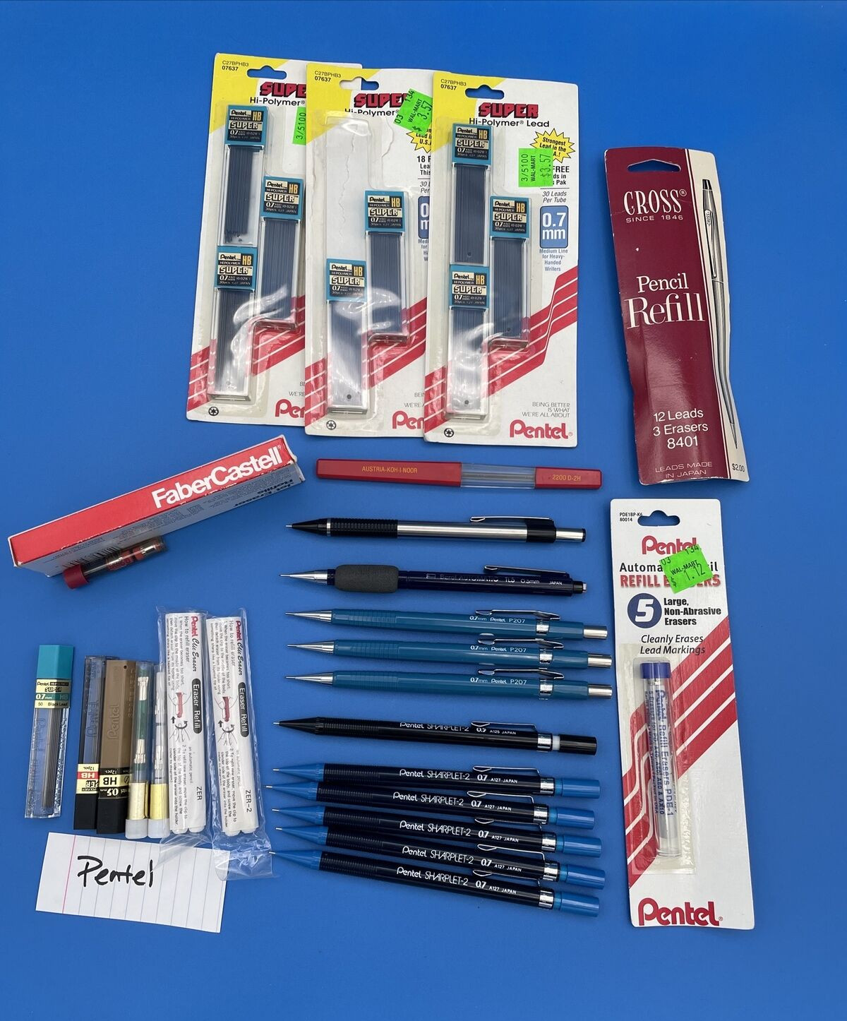 Mechanical Pencils Leads Erasers Pentel Berol Zebra more Vintage Japan See List