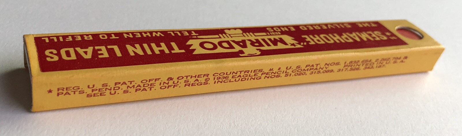 Vintage EAGLE Mirado Semaphore RED 1.18mm Mechanical Pencil Lead NOS 12pk USA
