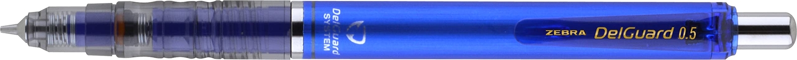 Zebra DelGuard Mechanical Pencil 3 Pack Fine Point 0.5mm Black Blue White
